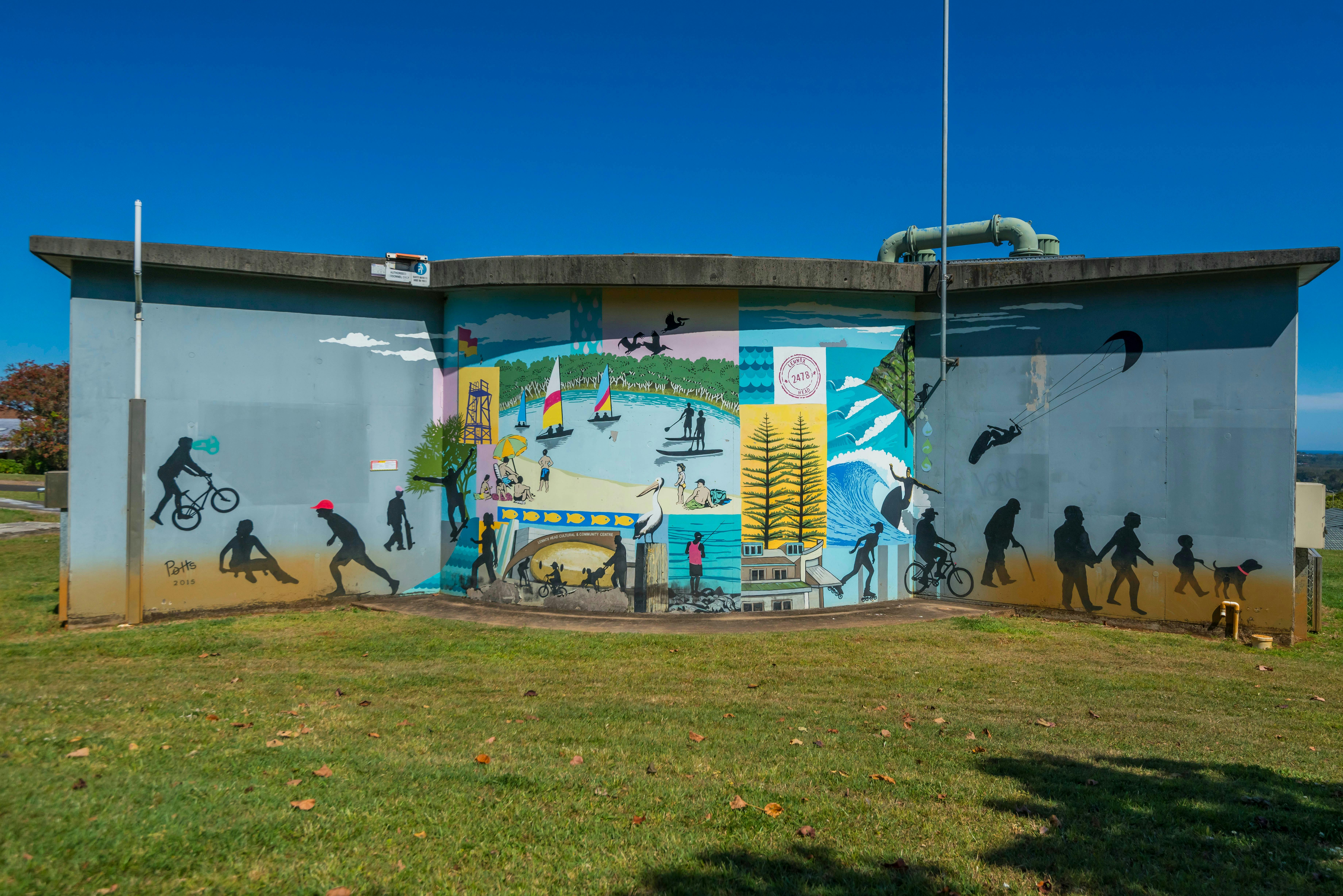 Ballina Public Art - Potts Wall Mural