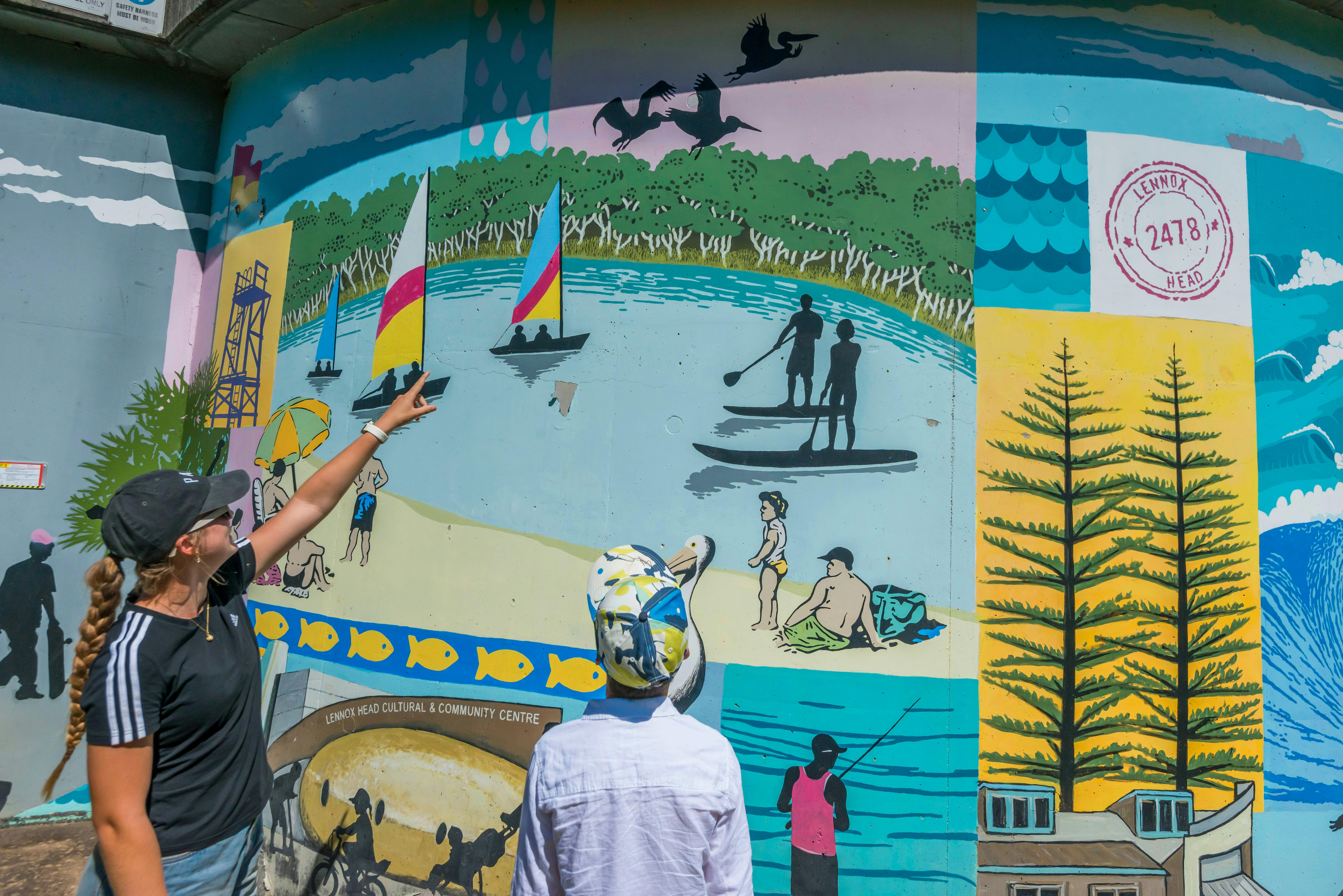 Ballina Public Art - Potts Wall Mural