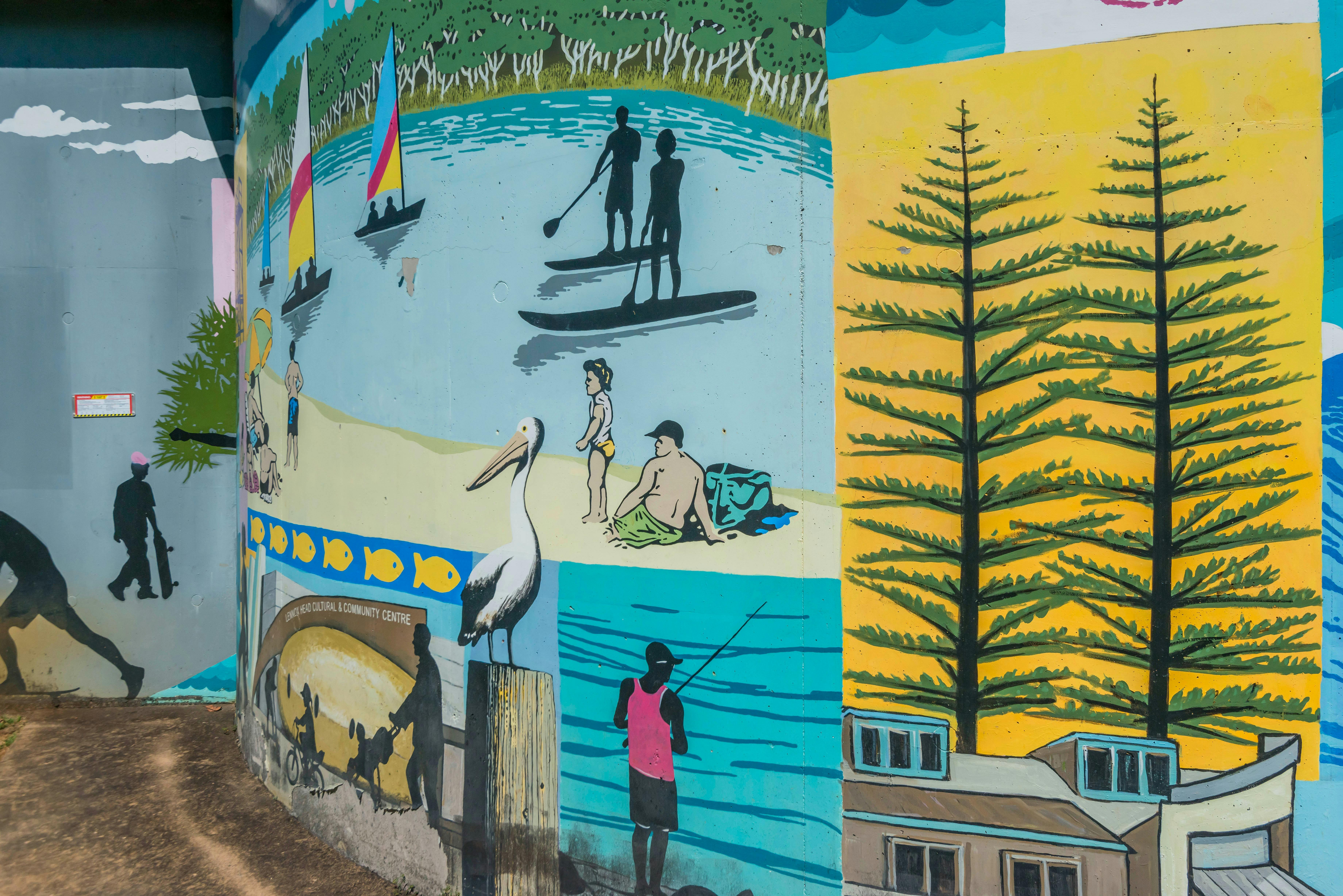 Ballina Public Art - Potts Wall Mural