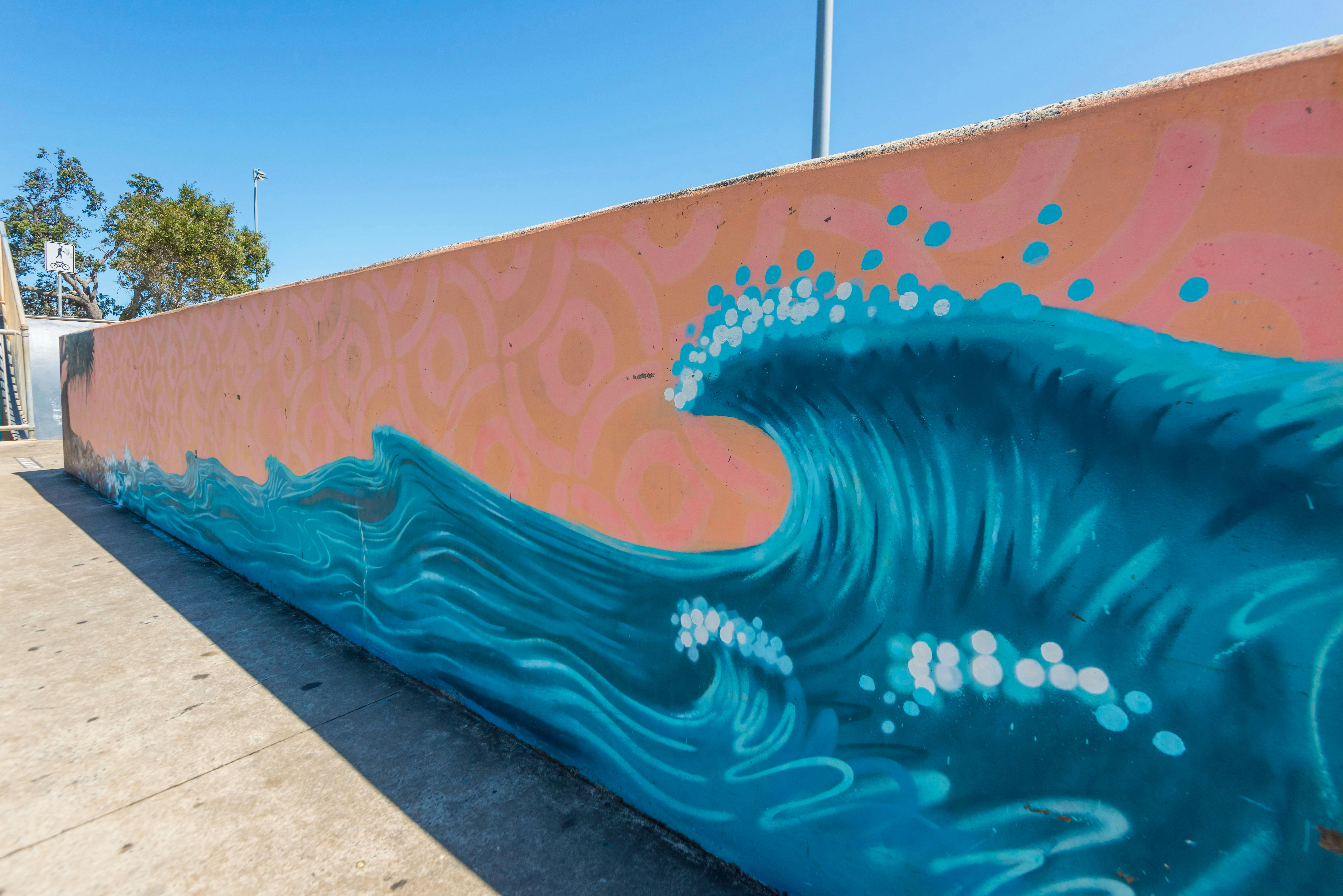 Ballina Public Art - Wave Mural