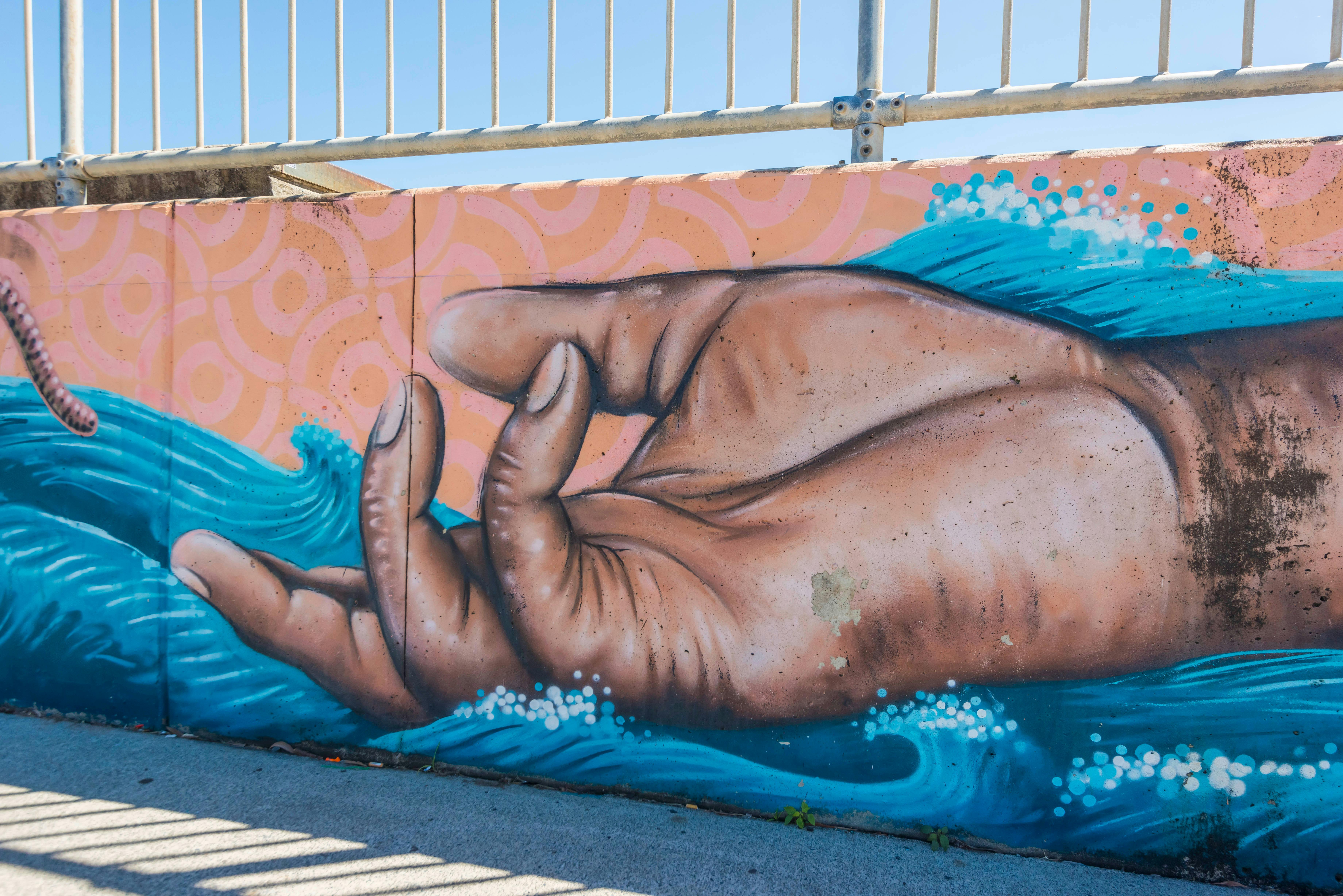 Ballina Public Art - Wave Mural