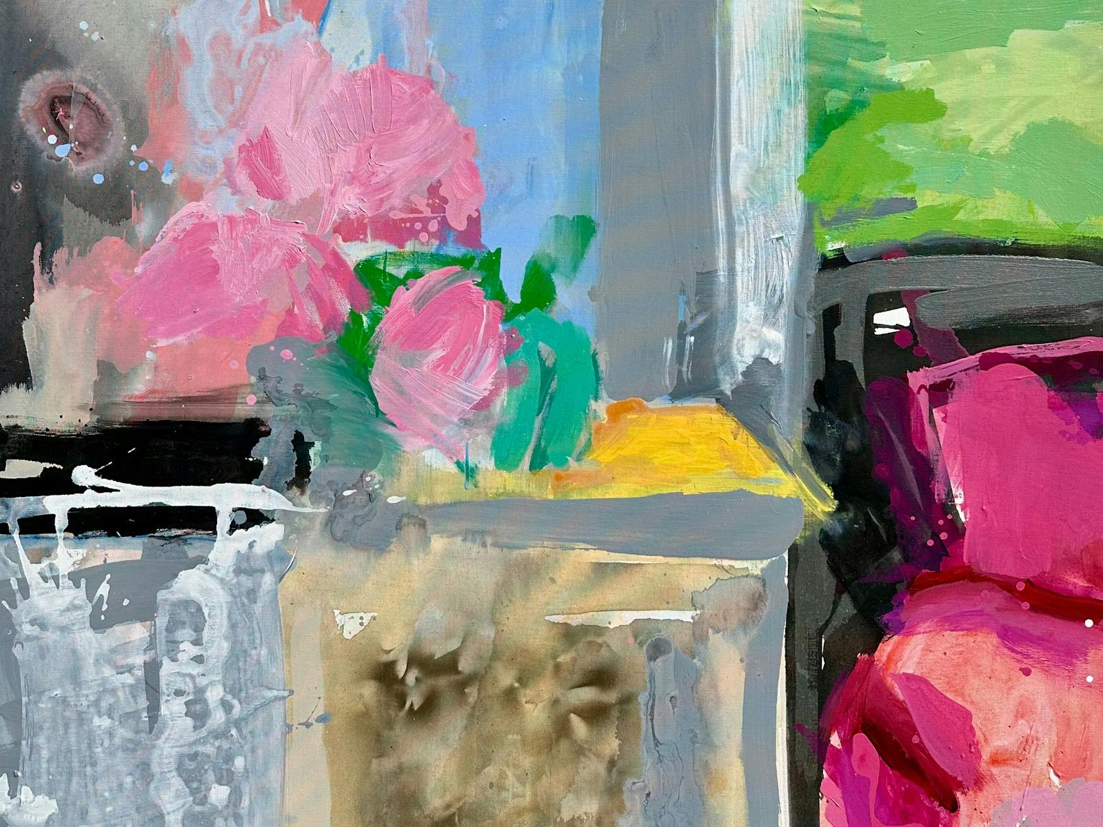 Dreamscape No 2   LARISSA BLAKE  Acrylic on linen framed in oak  120 x 150cm