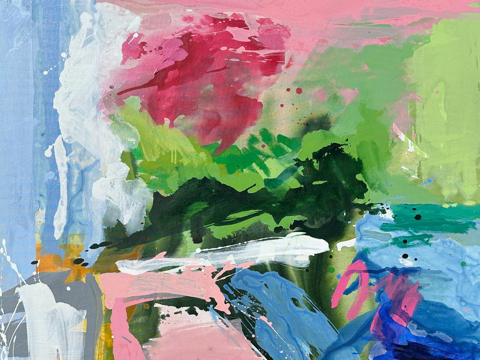 La Fenêtre   LARISSA BLAKE  Acrylic on linen framed in oak  120 x 120cm