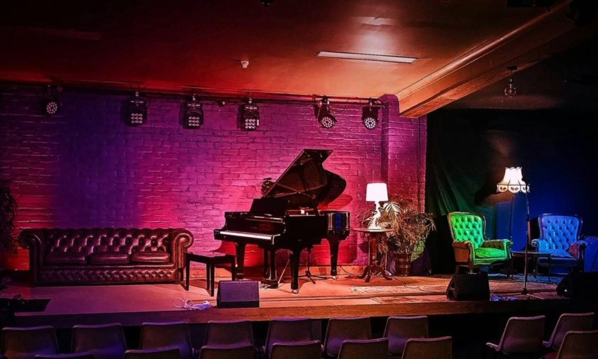 Sun Street Studios Stage with Grand Piano