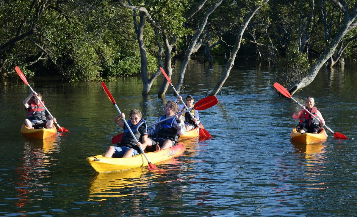 Kayaking Currambene Creek