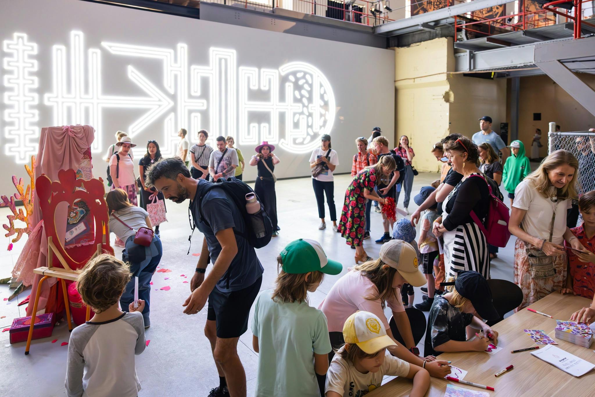 Family Day, 25th Biennale of Sydney 'Ten Thousand Suns' 2024. White Bay Power Station