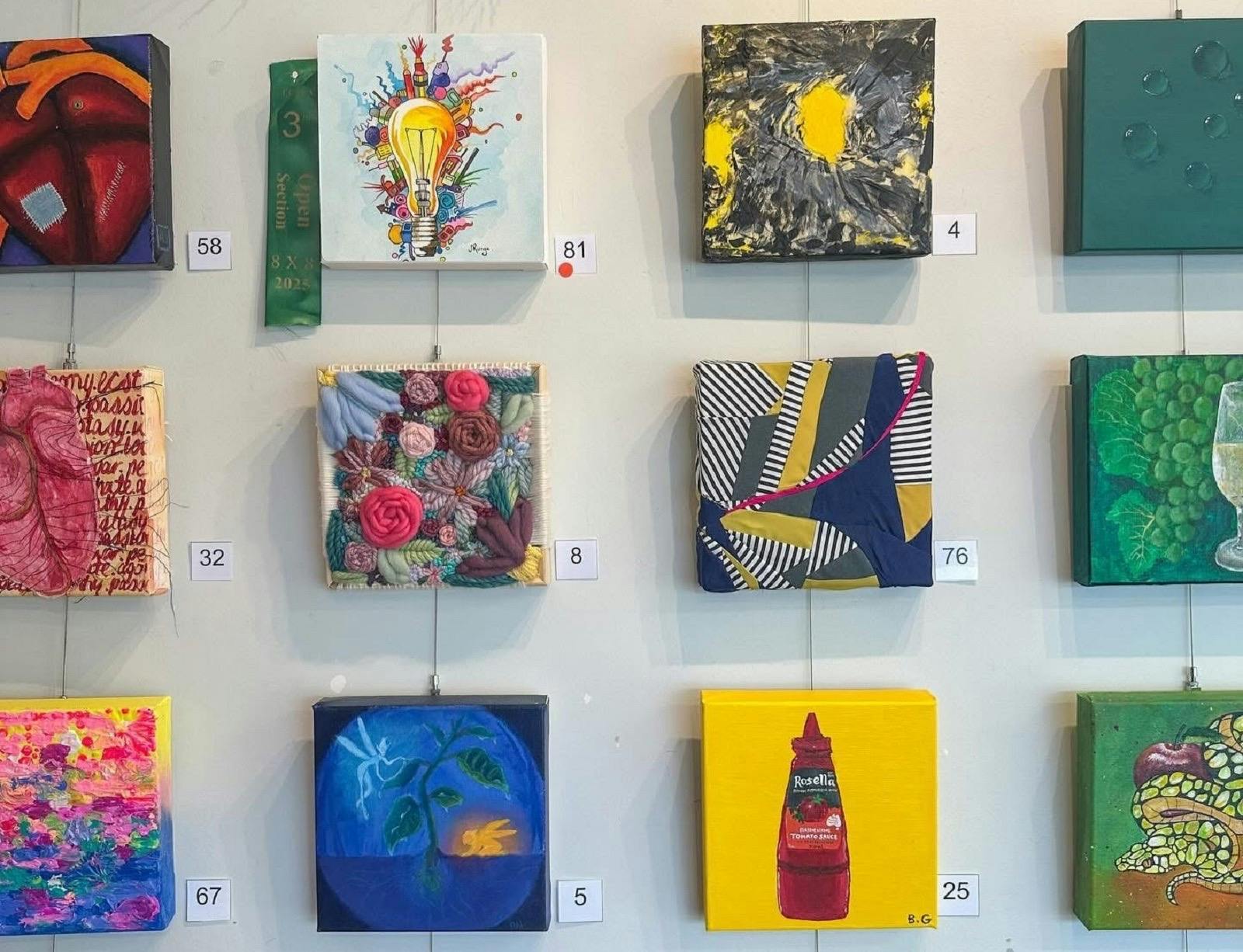 8x8 Small Works Exhibition at Ferry Park Gallery, Maclean NSW