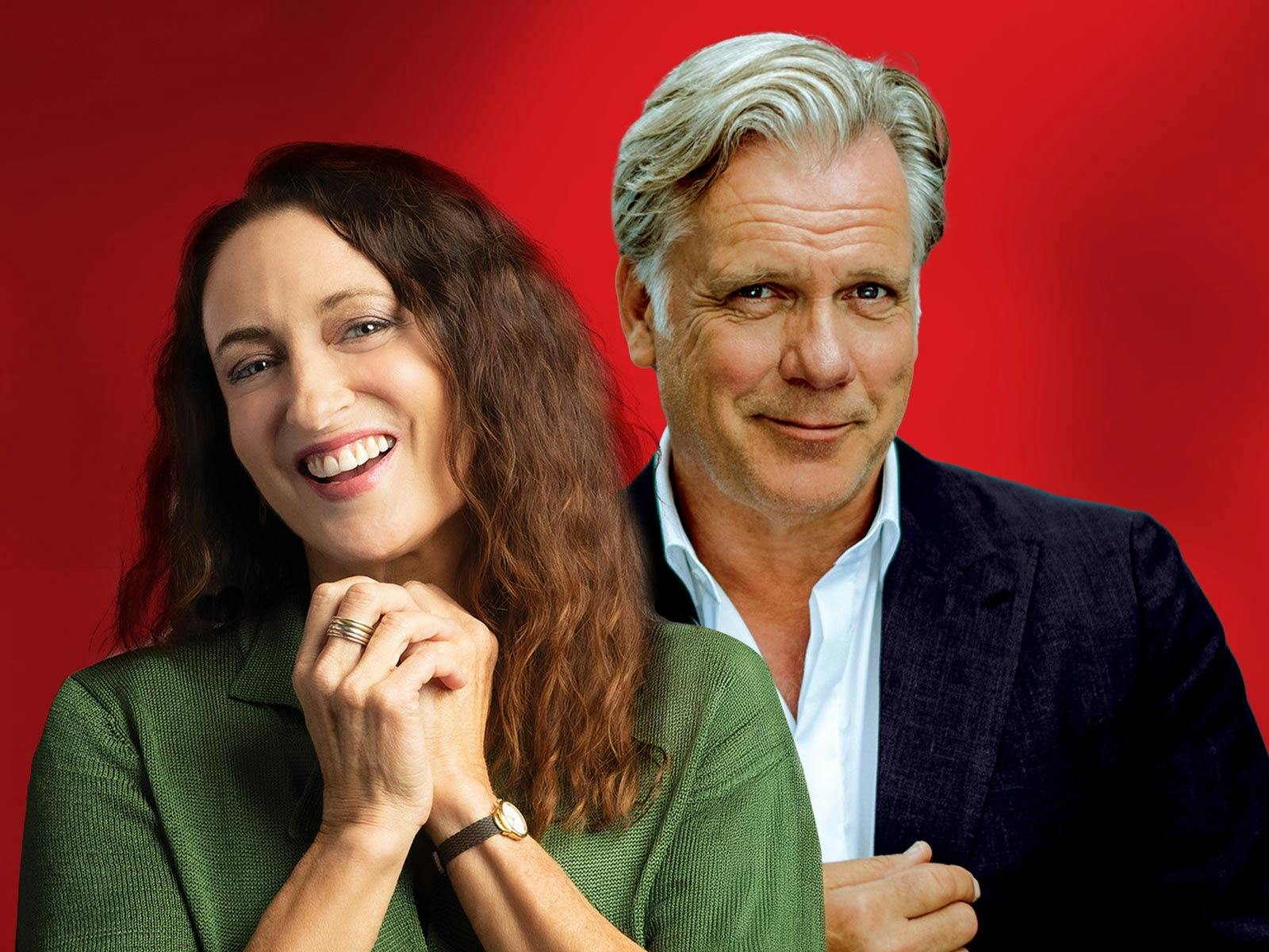 Georgie Parker and Erik Thomson