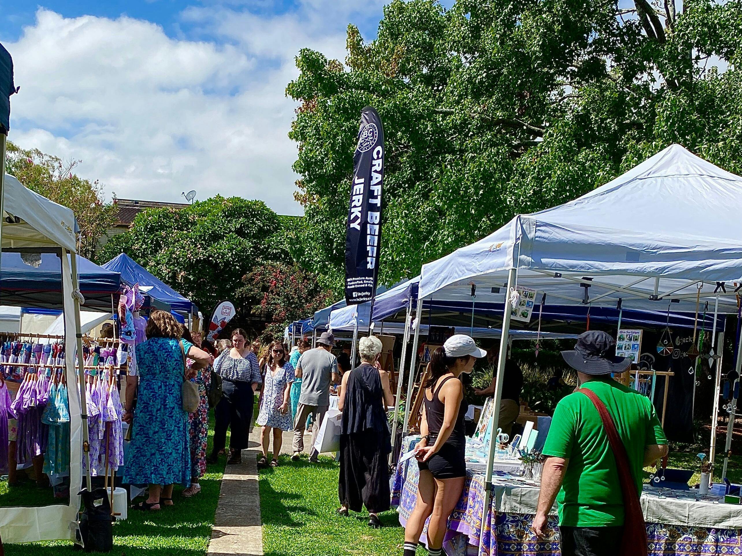 Artisans in the Park market, Glebe, Saturday 6 December, 2025
