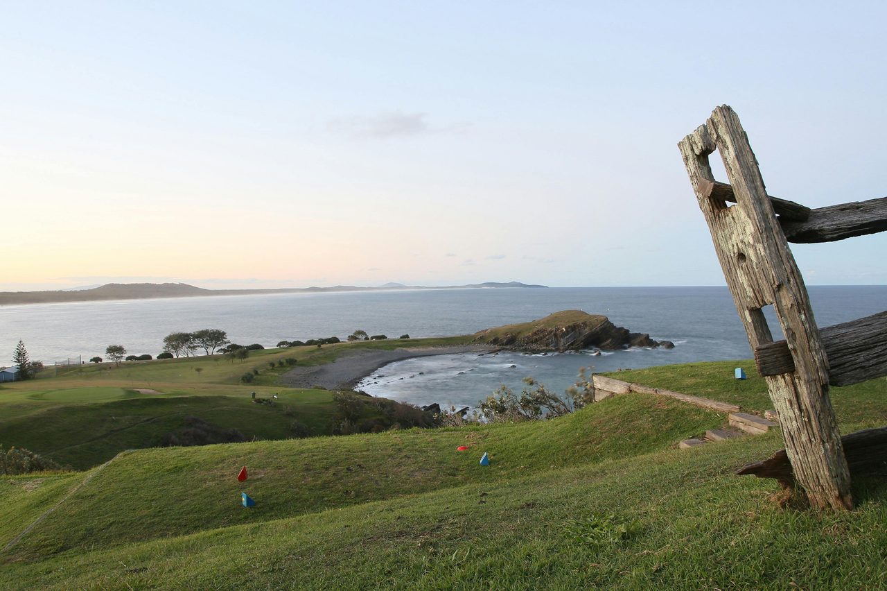 View from the headland overlooking Golf Course