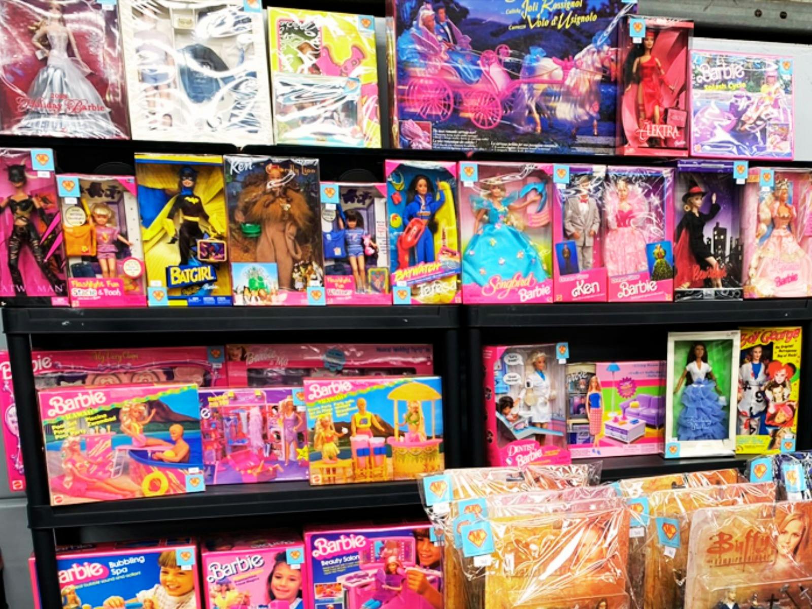 Collectable 1980s Barbie dolls in boxes