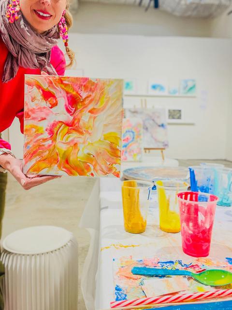 Fluid Art Painting workshop for Adults in Sydney