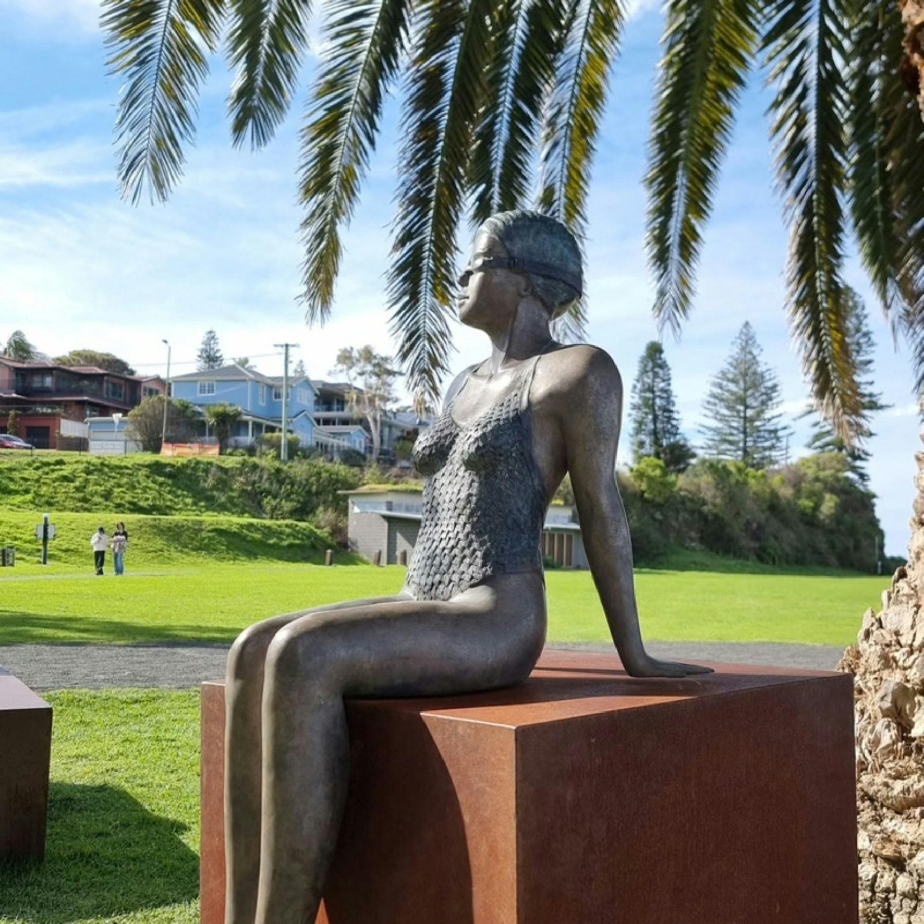 Bronze Sculpture, figurative swimmer form limited edition of 25