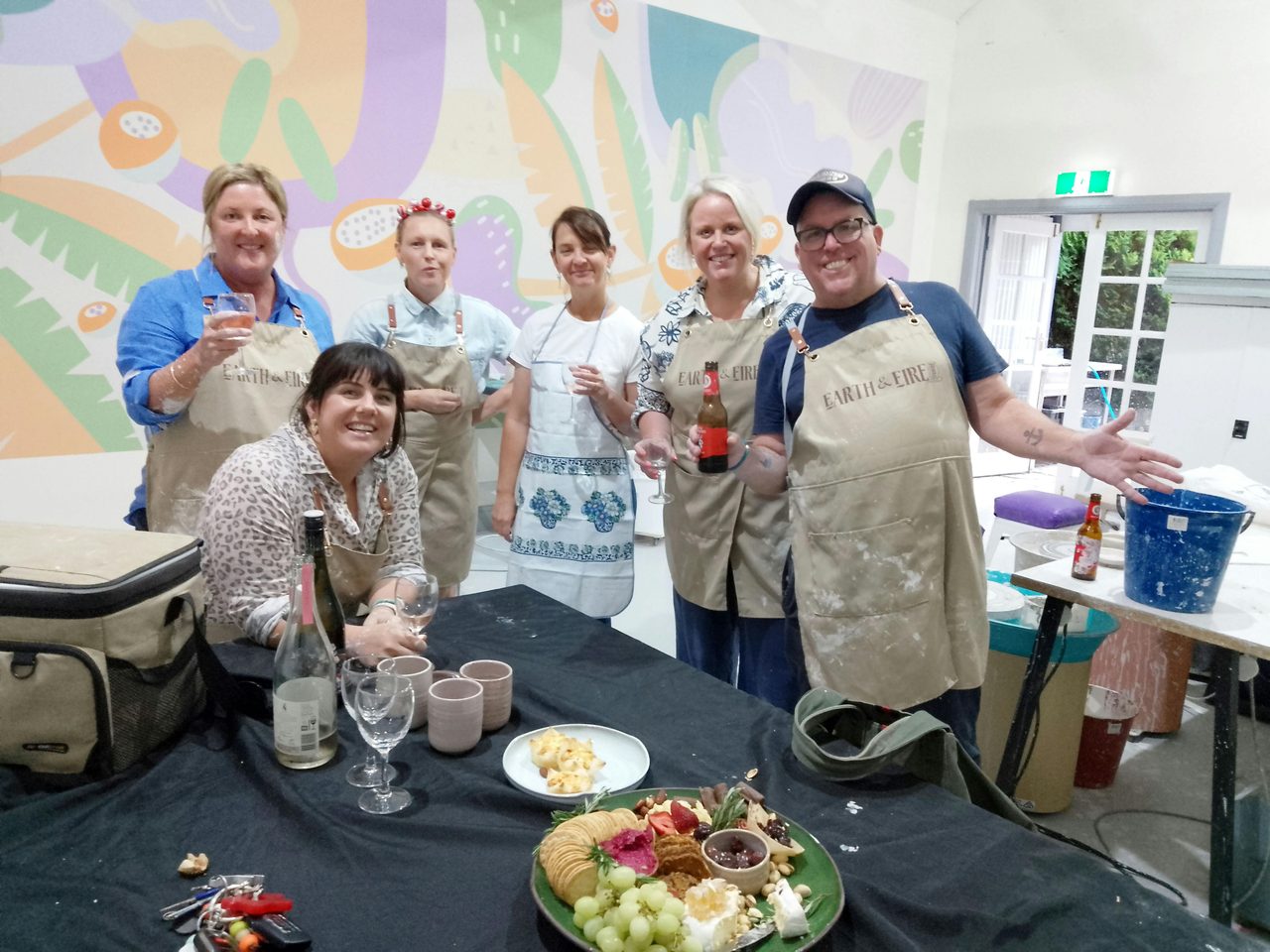 Enjoy our Pottery & Plonk Classes on a Saturday Night or make a  group booking  (min 6 people)