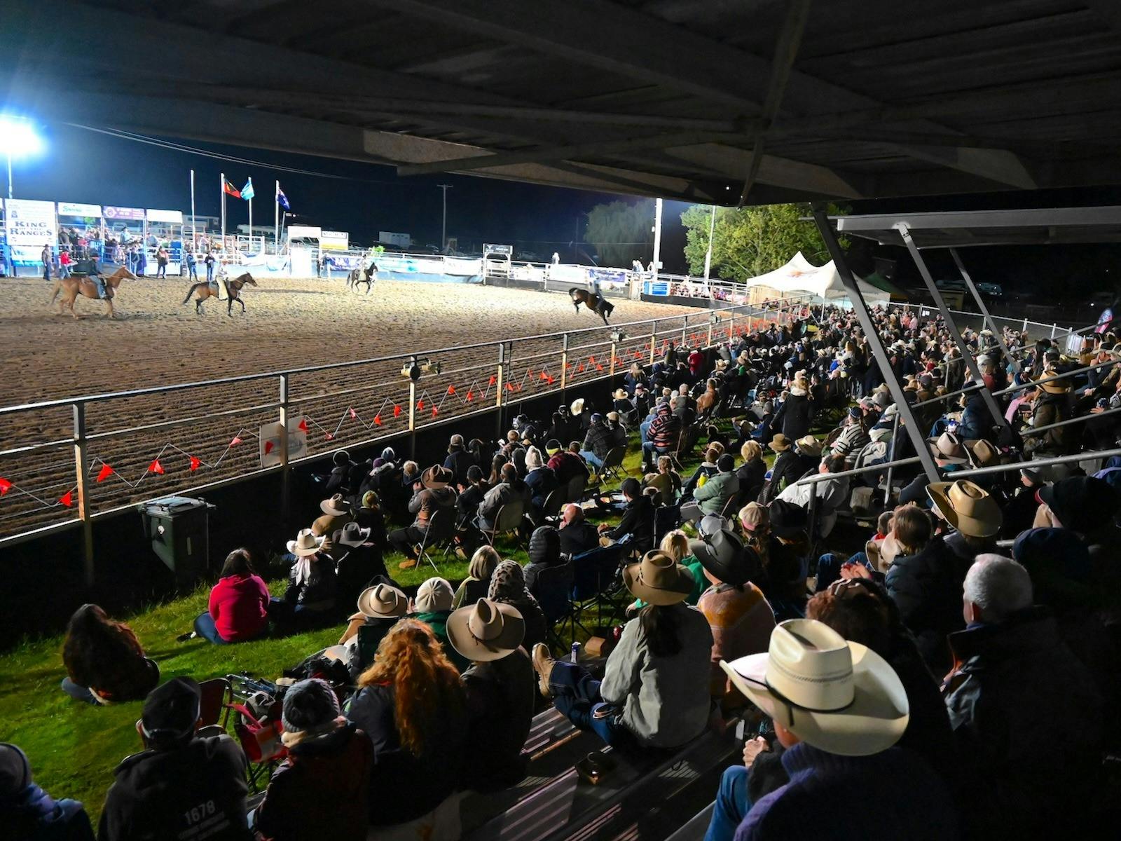 The Saturday night rodeo always draws a crowd