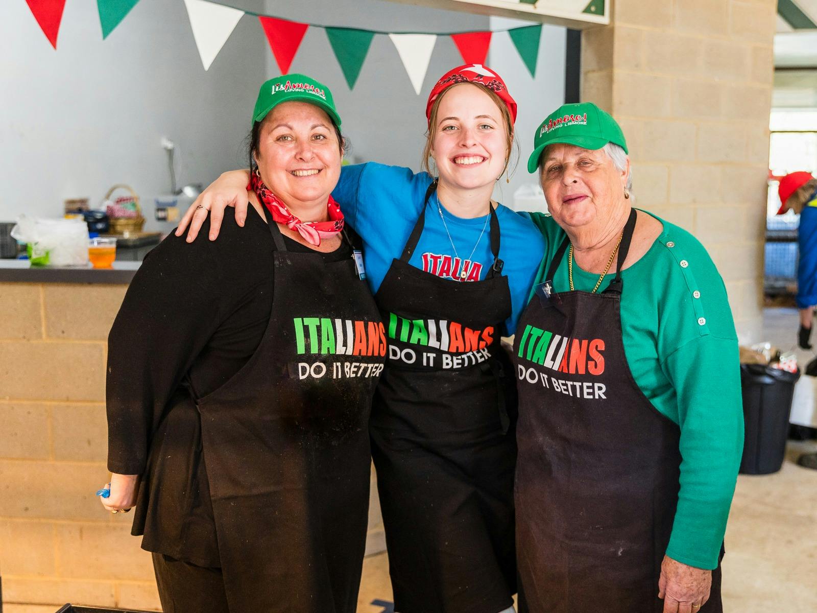 3 generations of volunteers