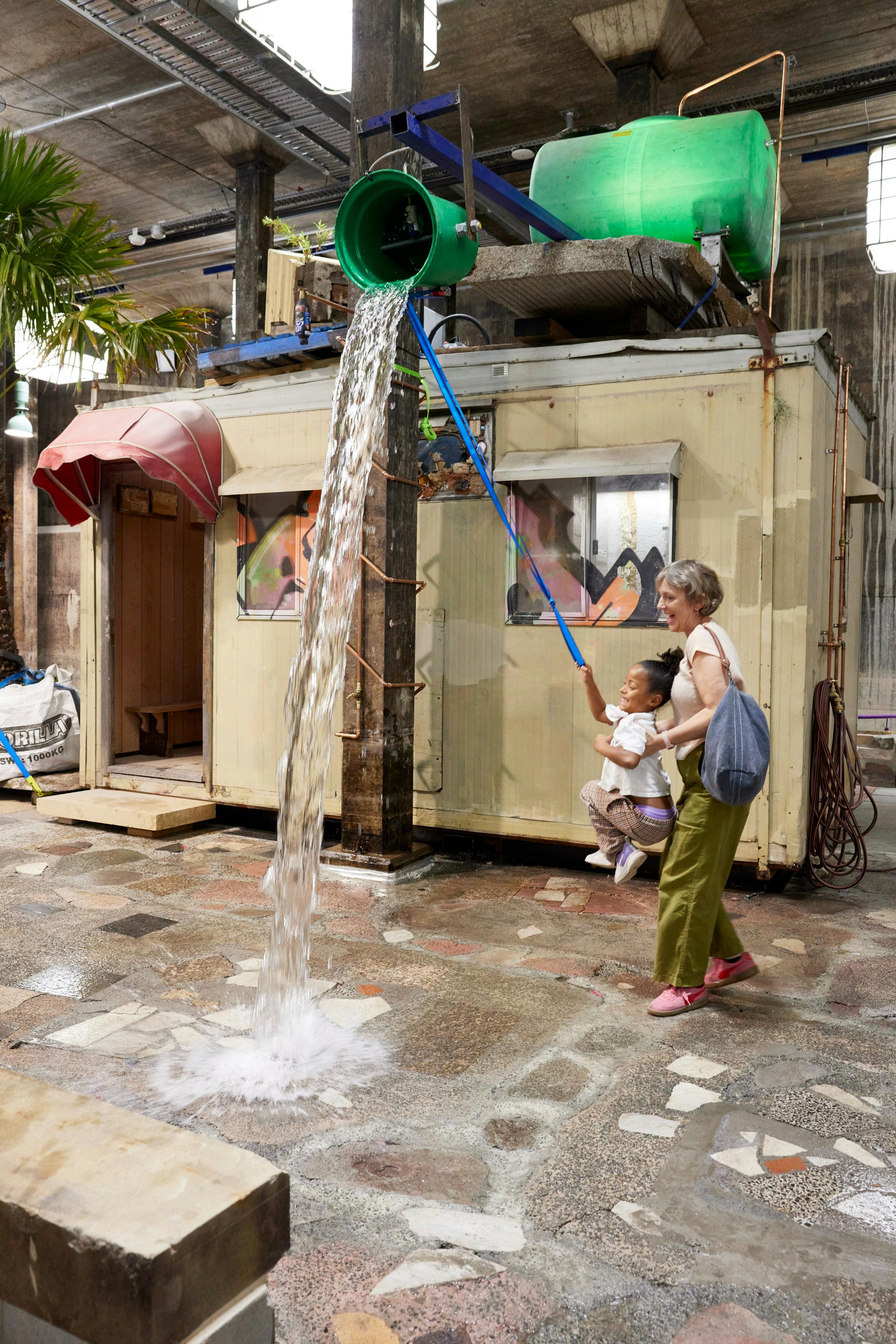 Visitors to Mike Hewson The Key's Under the Mat, Art Gallery of New South Wales