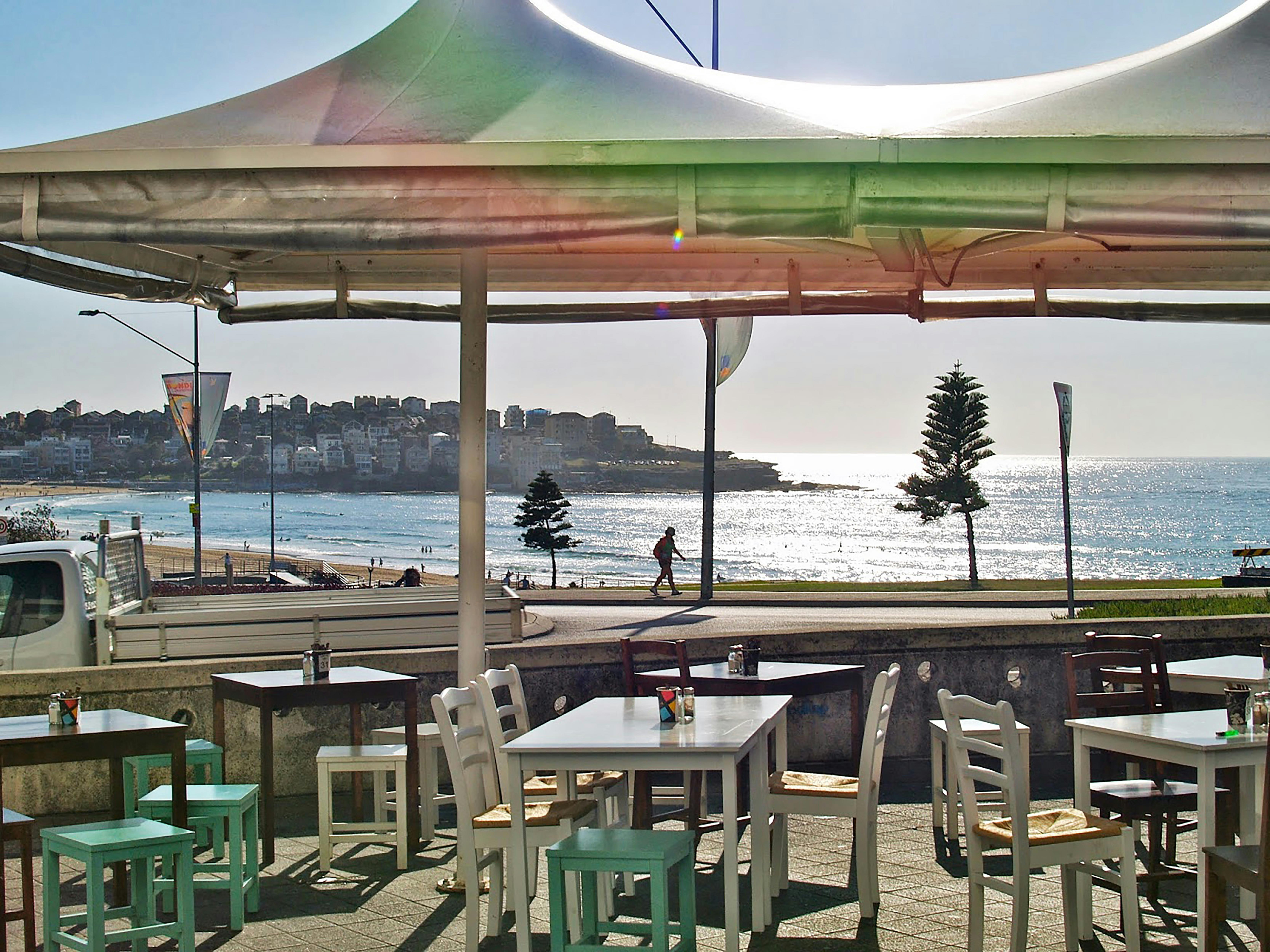Bondi Beach views from Lamrock cafe