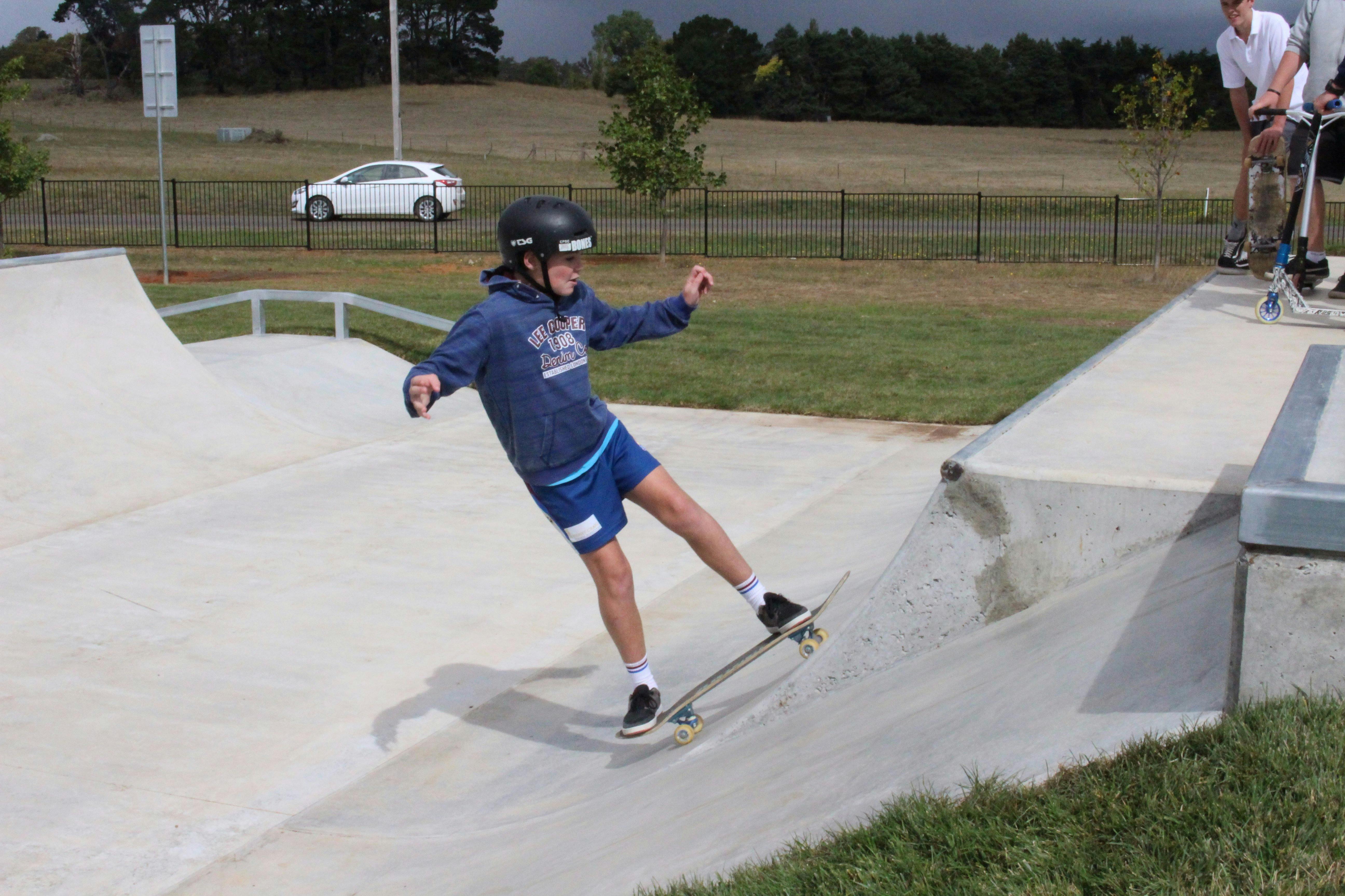 boy at skate park