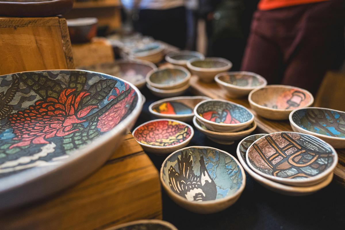 Arist Justine Wellman's ceramics