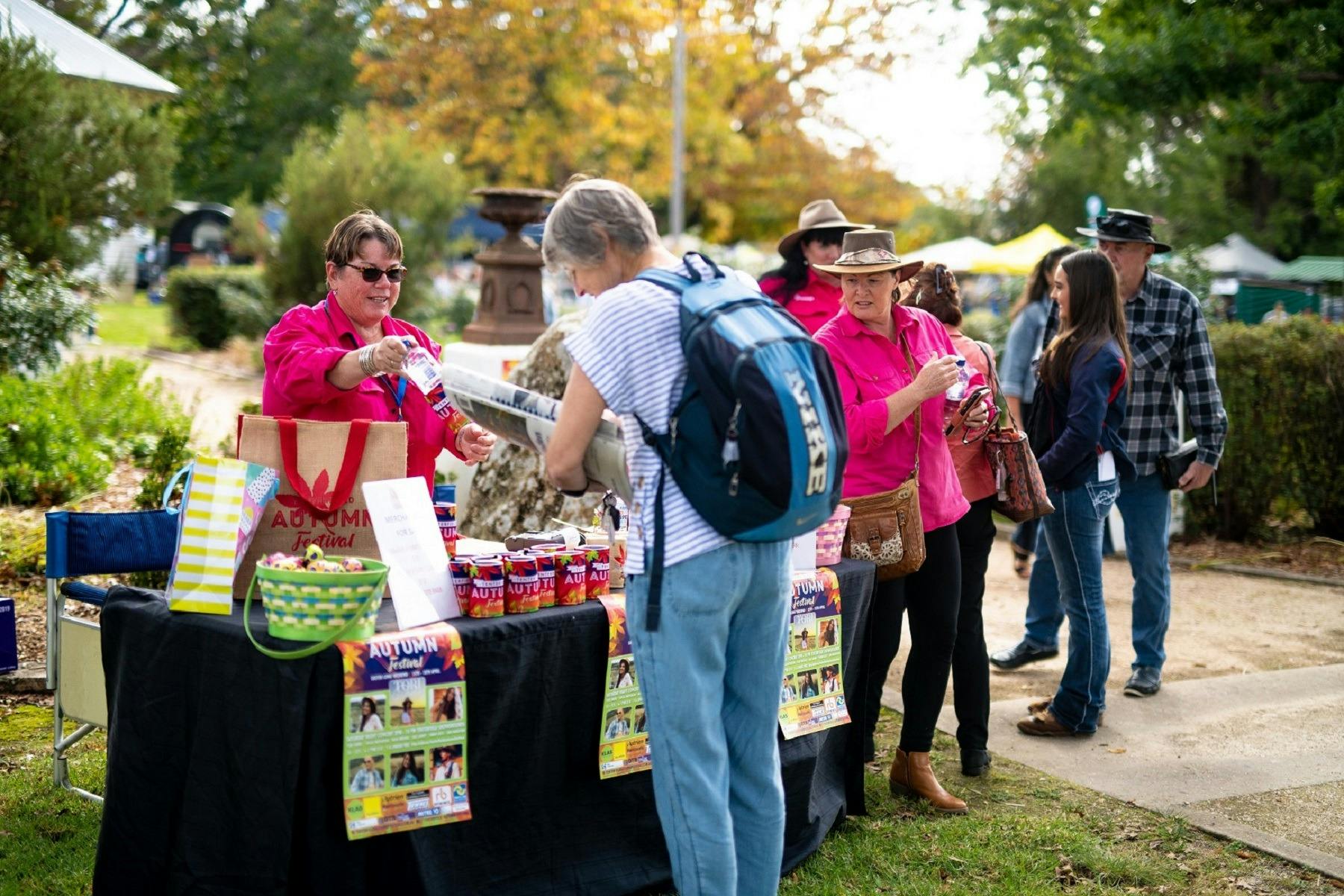 Tenterfield's Autumn Festival in Jubilee Park.