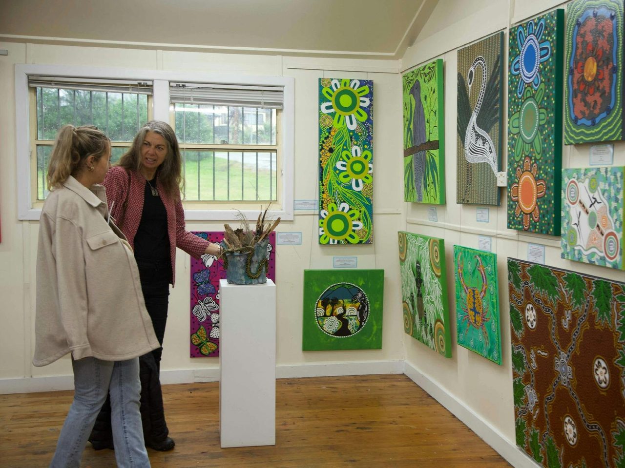 Visitor to the Coomaditchie exhibition