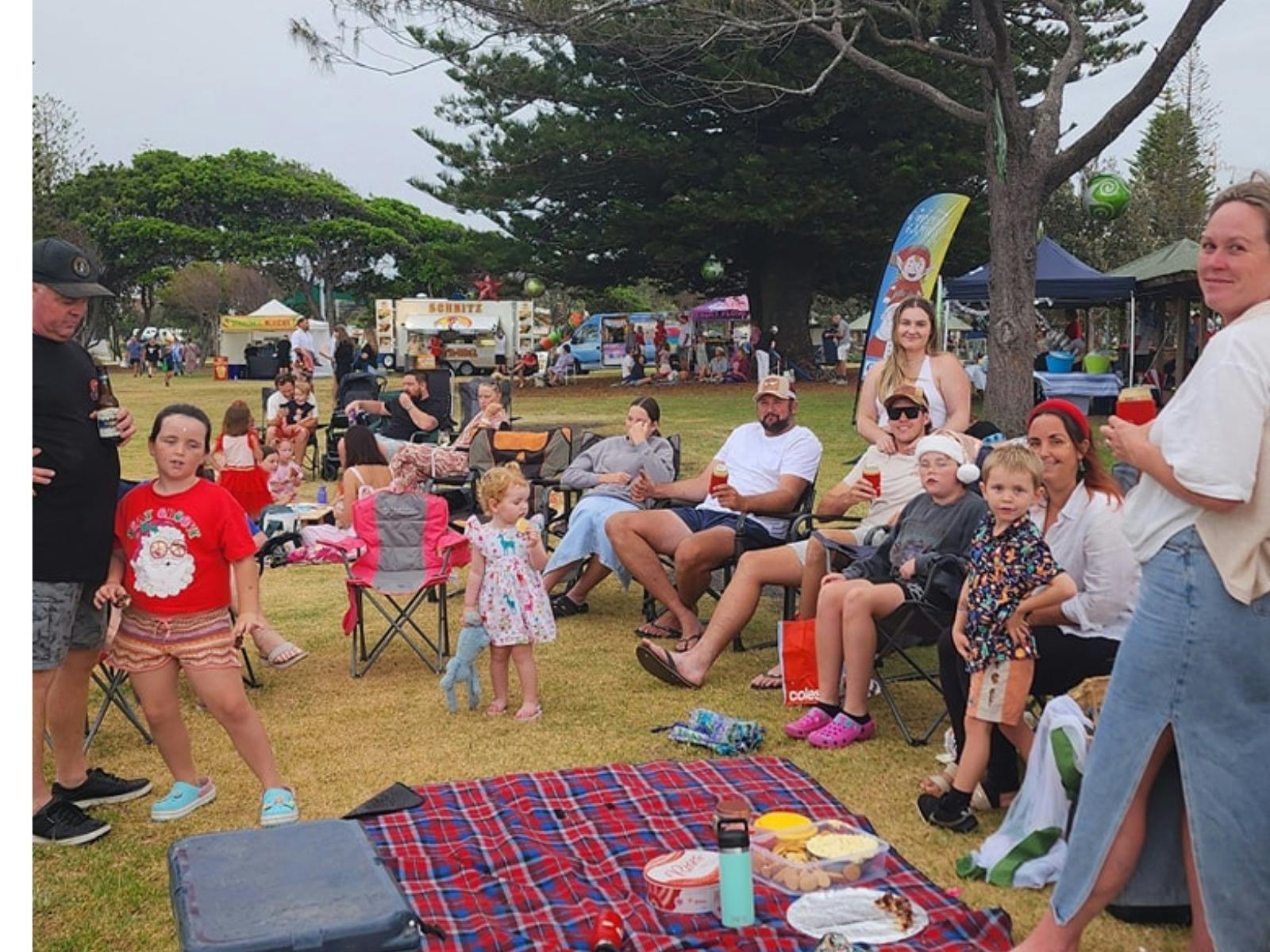 picnic at Woolgoolga Carols By The Sea