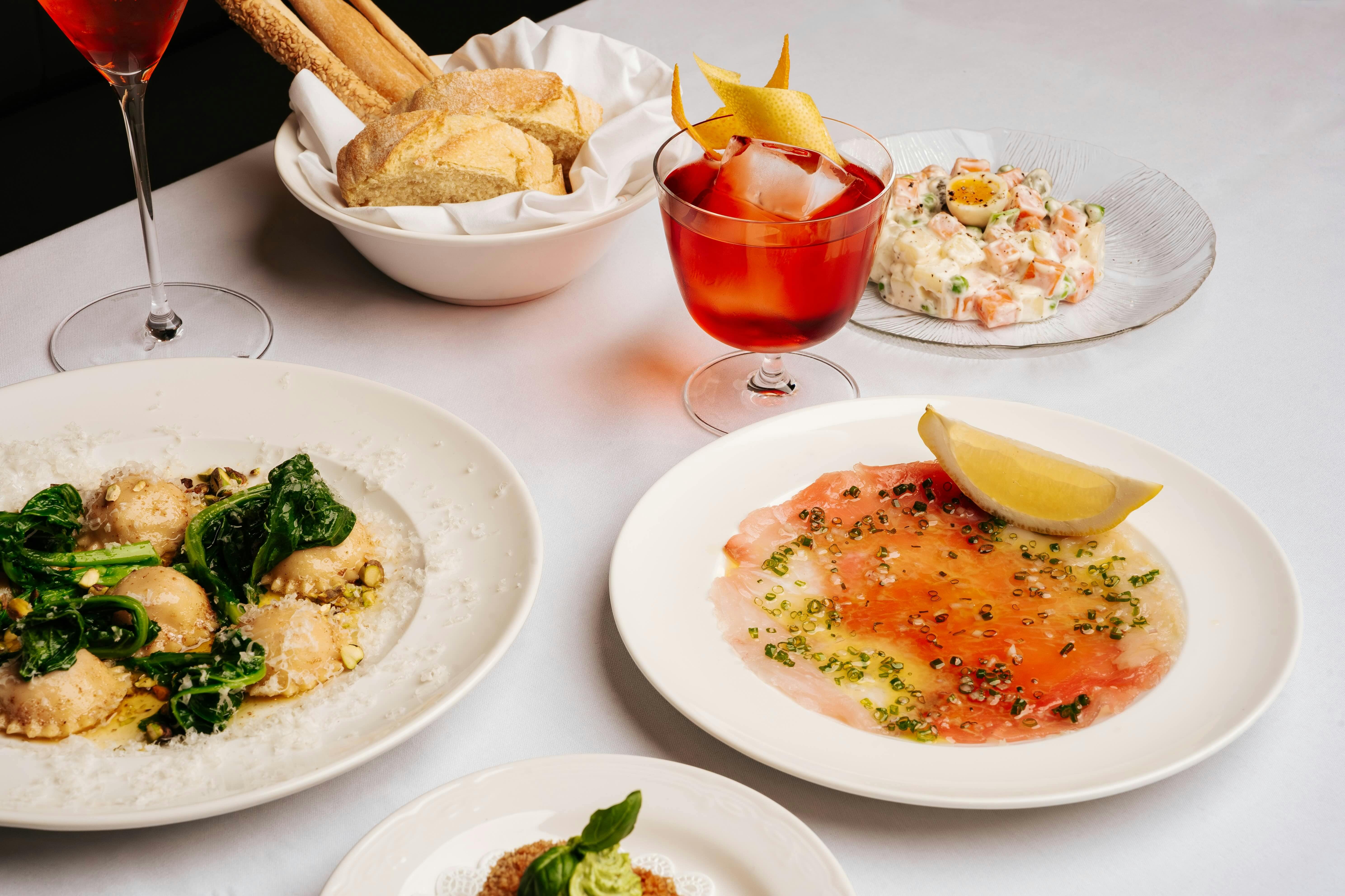 Bar Allora - Table of different dishes at Bar Allora