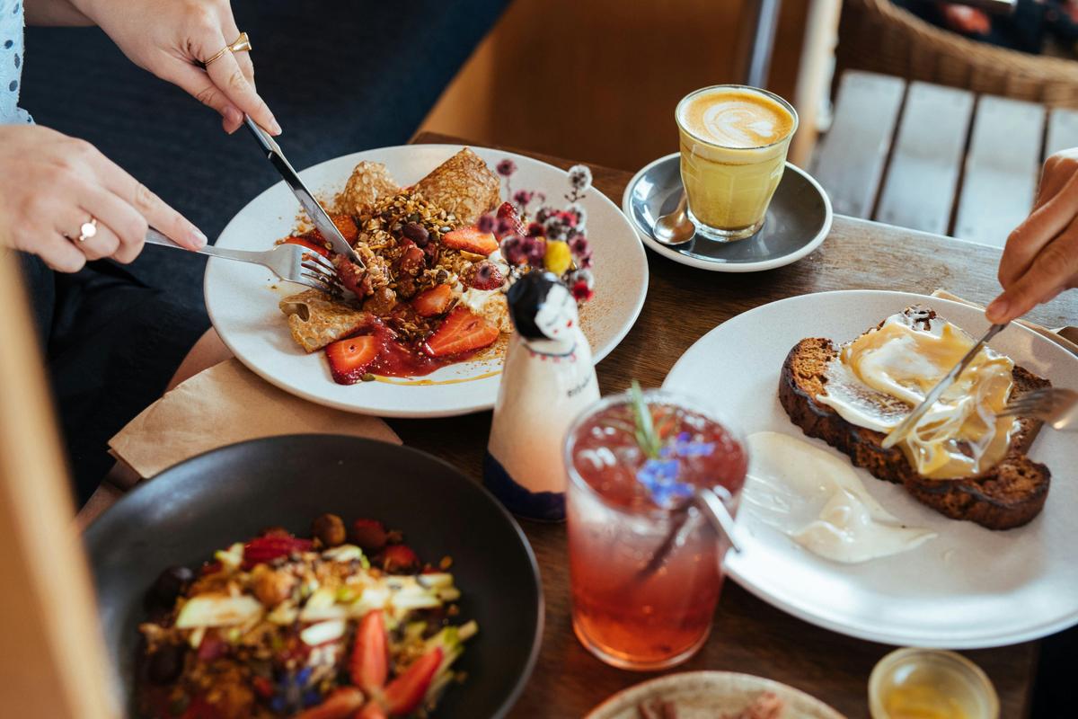 Breakfast Date, before or after your walk and the beach and cool, salty swim