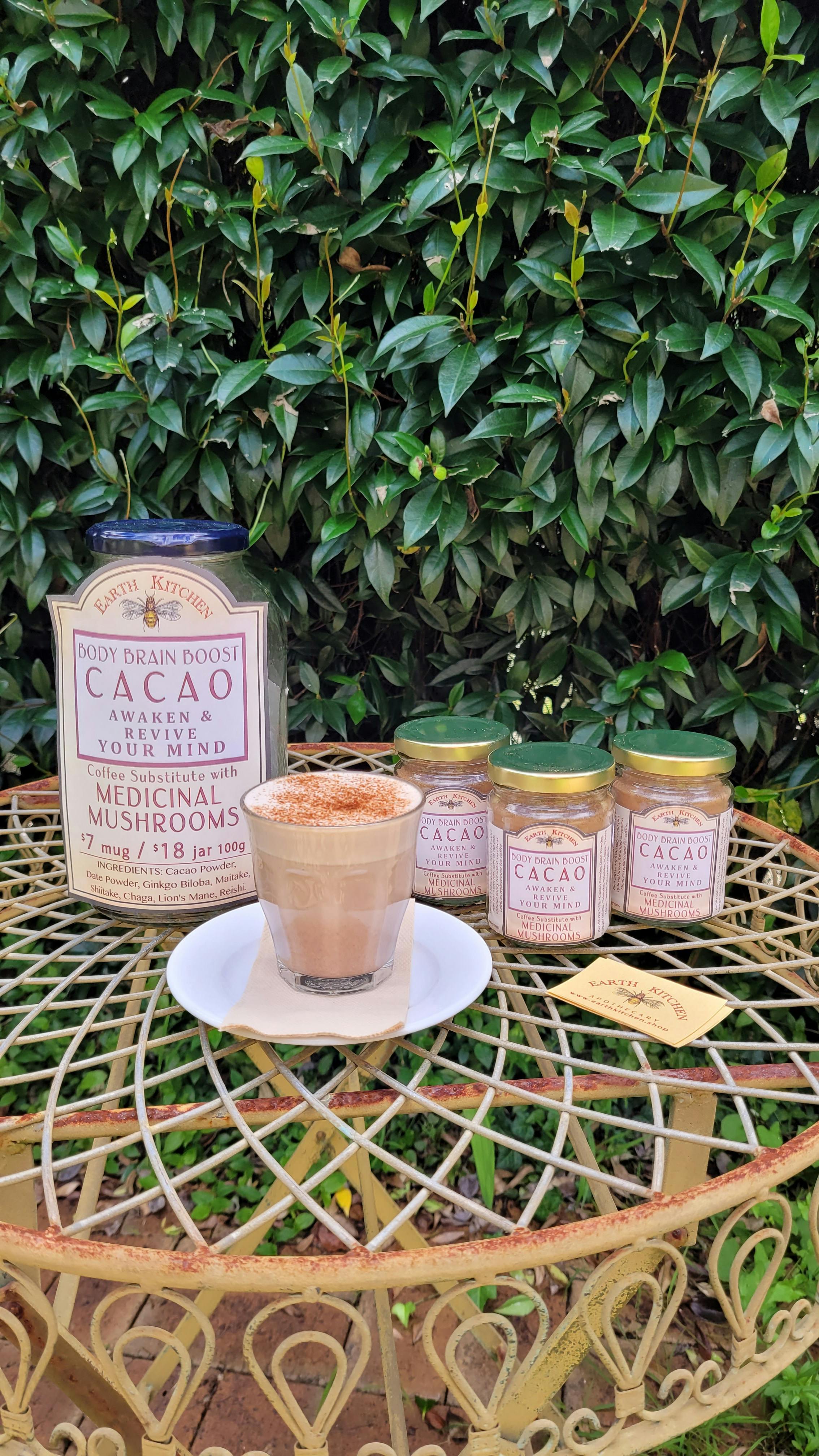 FoodAngel serves a variety of beverages, this lovely Cacao Mix, just one of them.