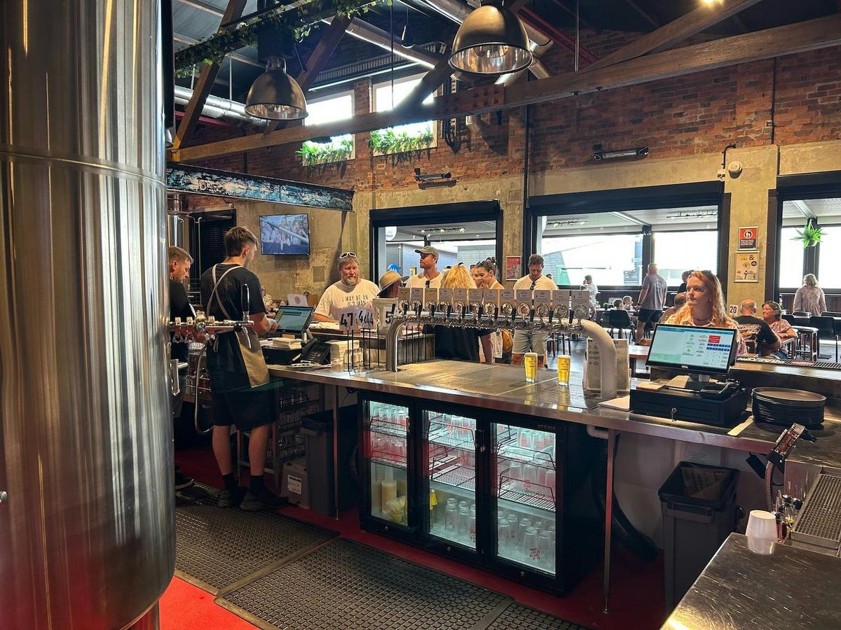 Behind the bar