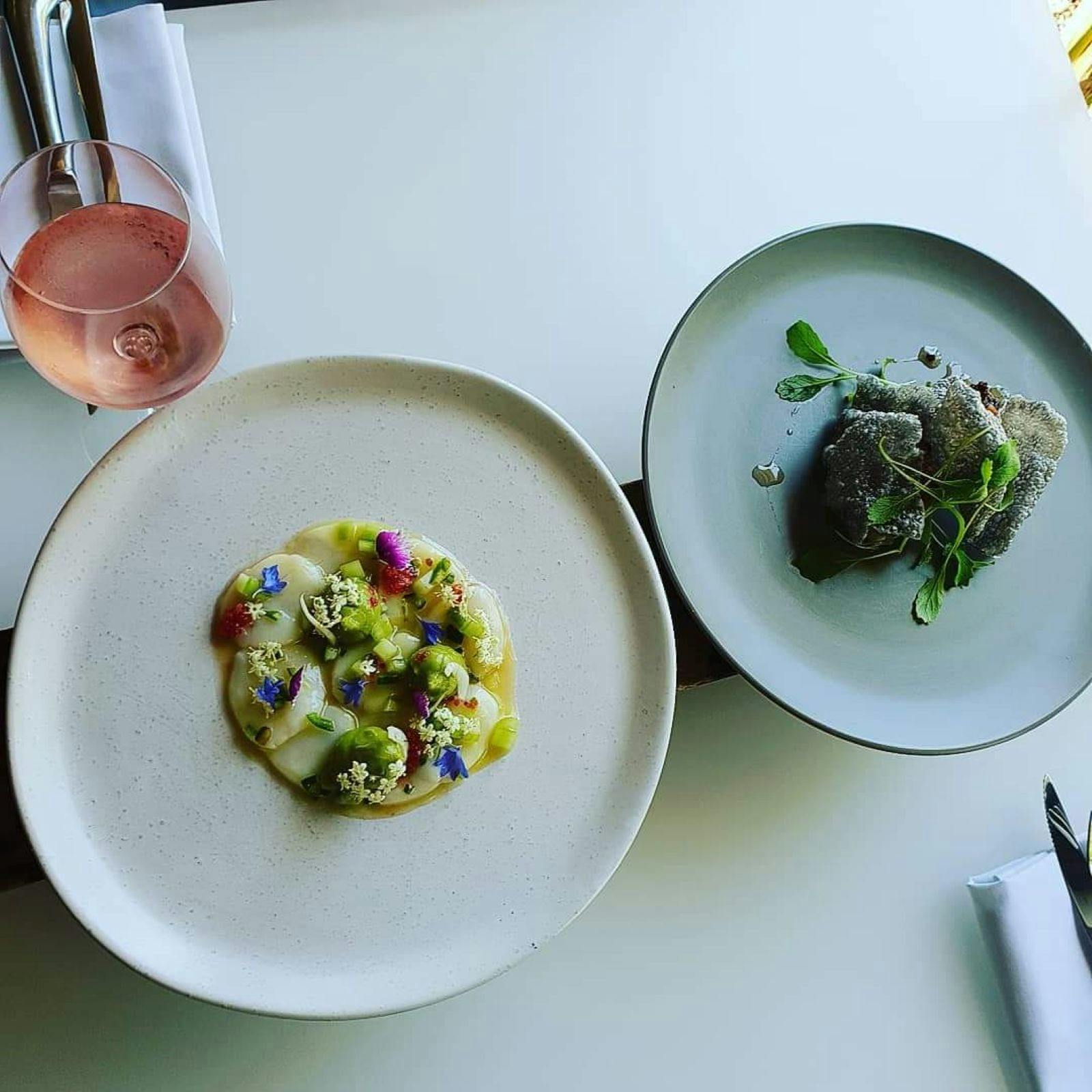 scallops and pork belly