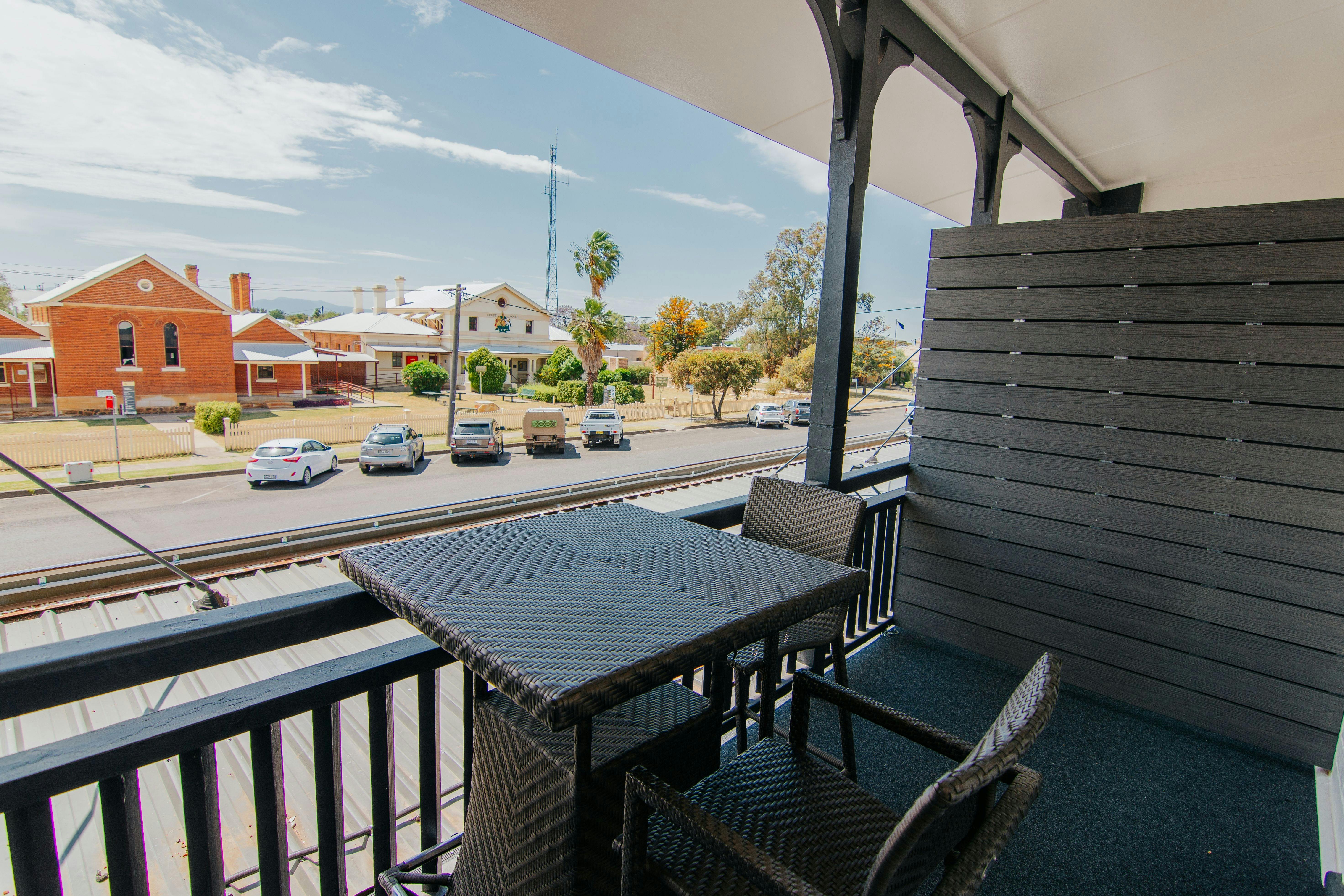 Balcony overlooking Maitland ST