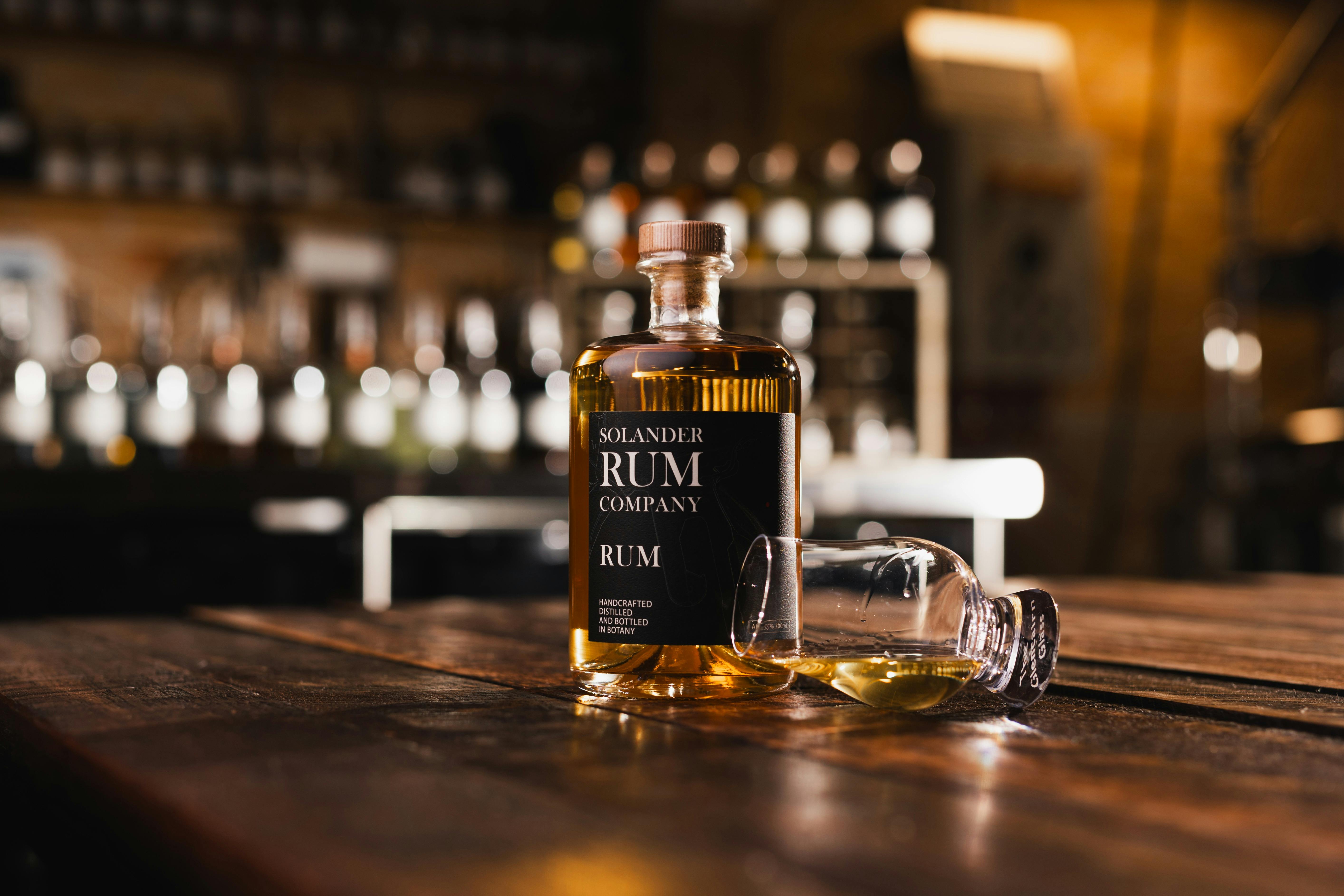 Solander Rum with glencairn glass