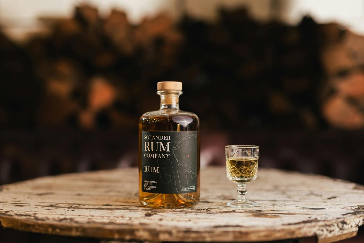 Solander Rum bottle