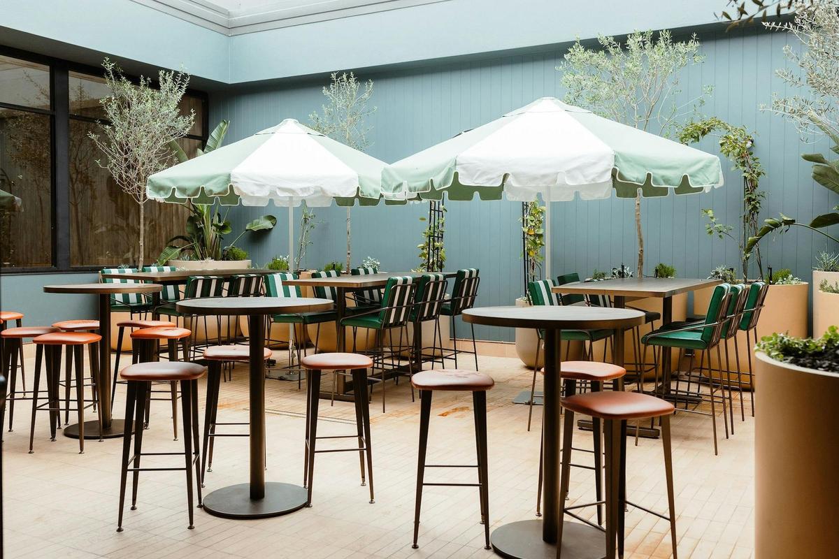 Upstairs Courtyard - The Del Hotel