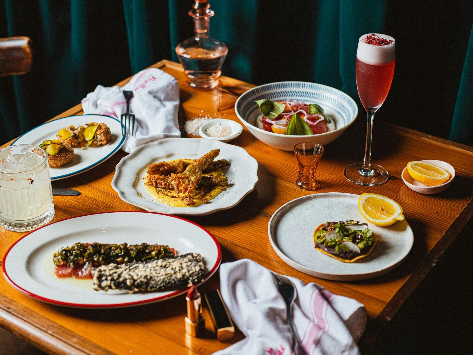 Veg-forward food in Priscillas