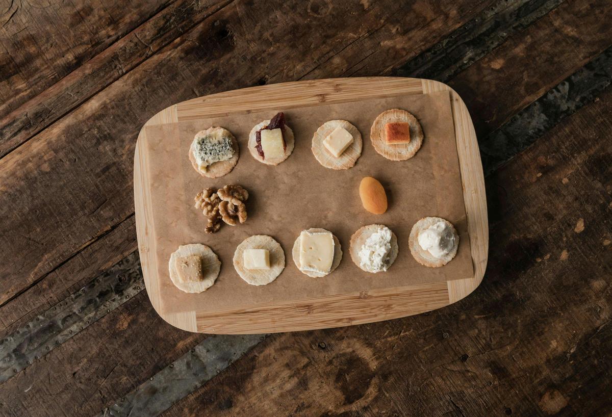 Cheese tasting board
