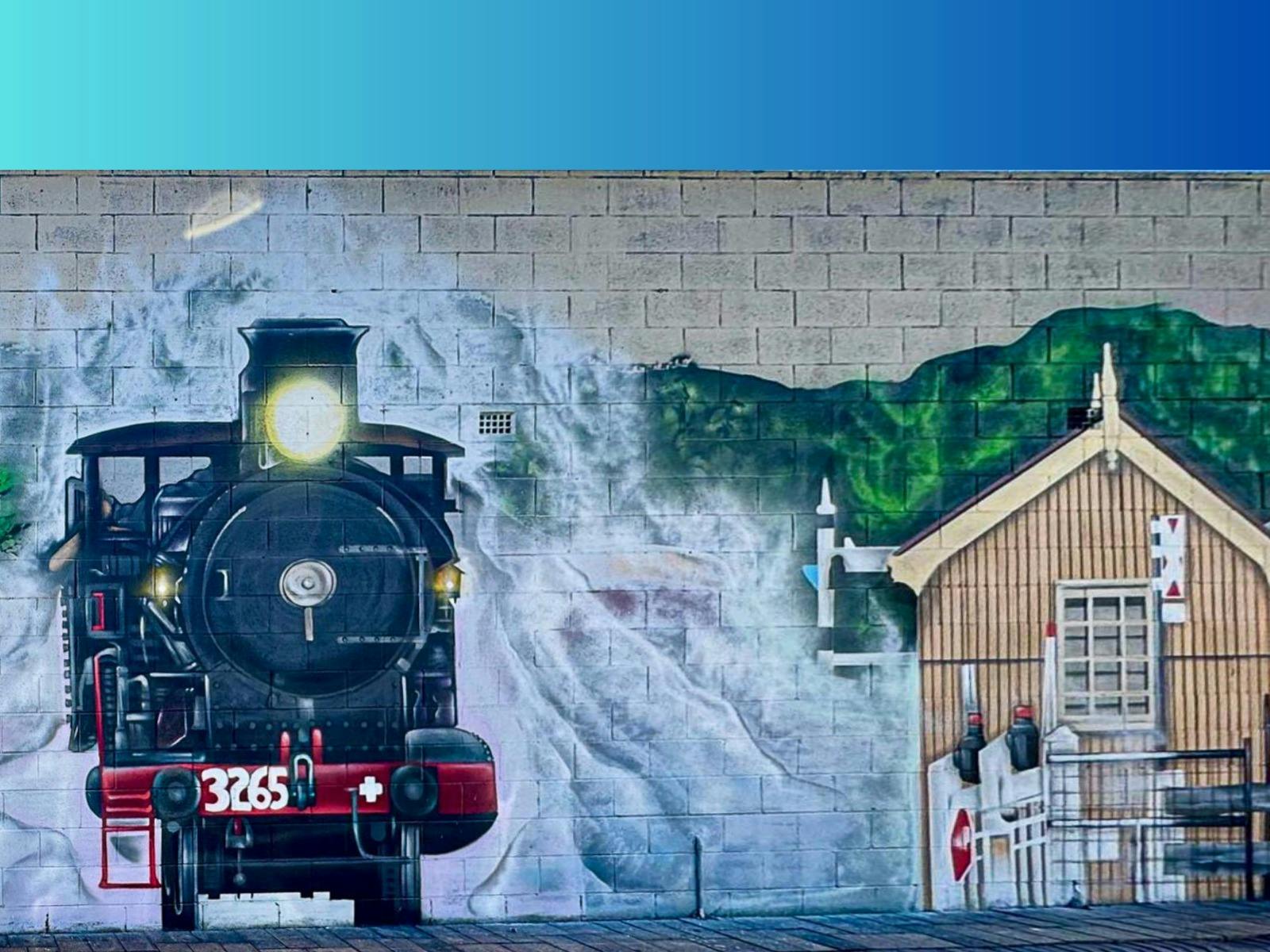 NSW Rail Museum Mural by Joe Quilter