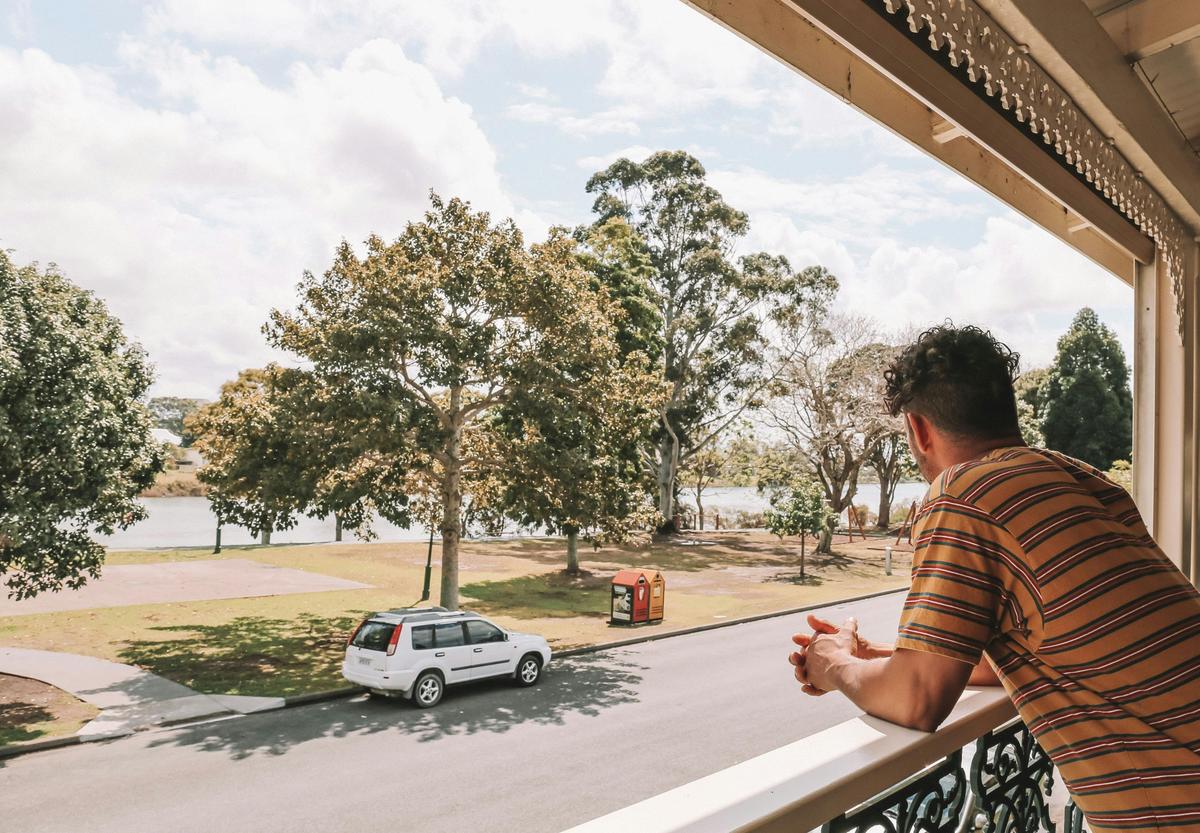 View of Gladstone Park from the Heritage Hotel