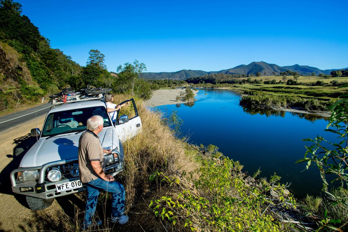 The drive follows the Macleay River