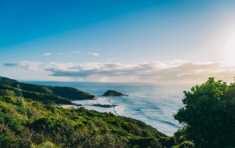 View north at Smoky Cape Lighthouse