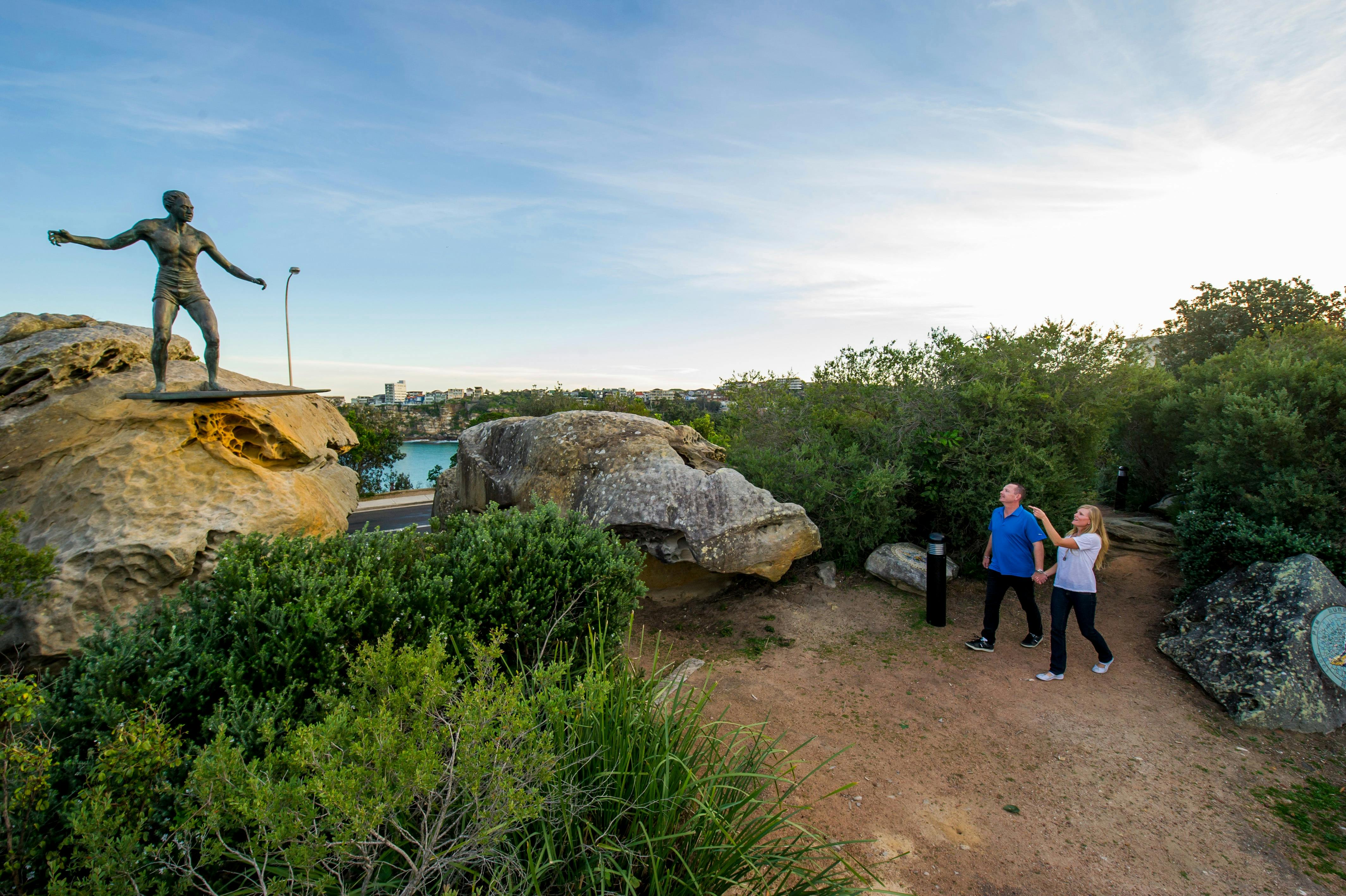 Freshwater Surfing History and Heritage walk, statue