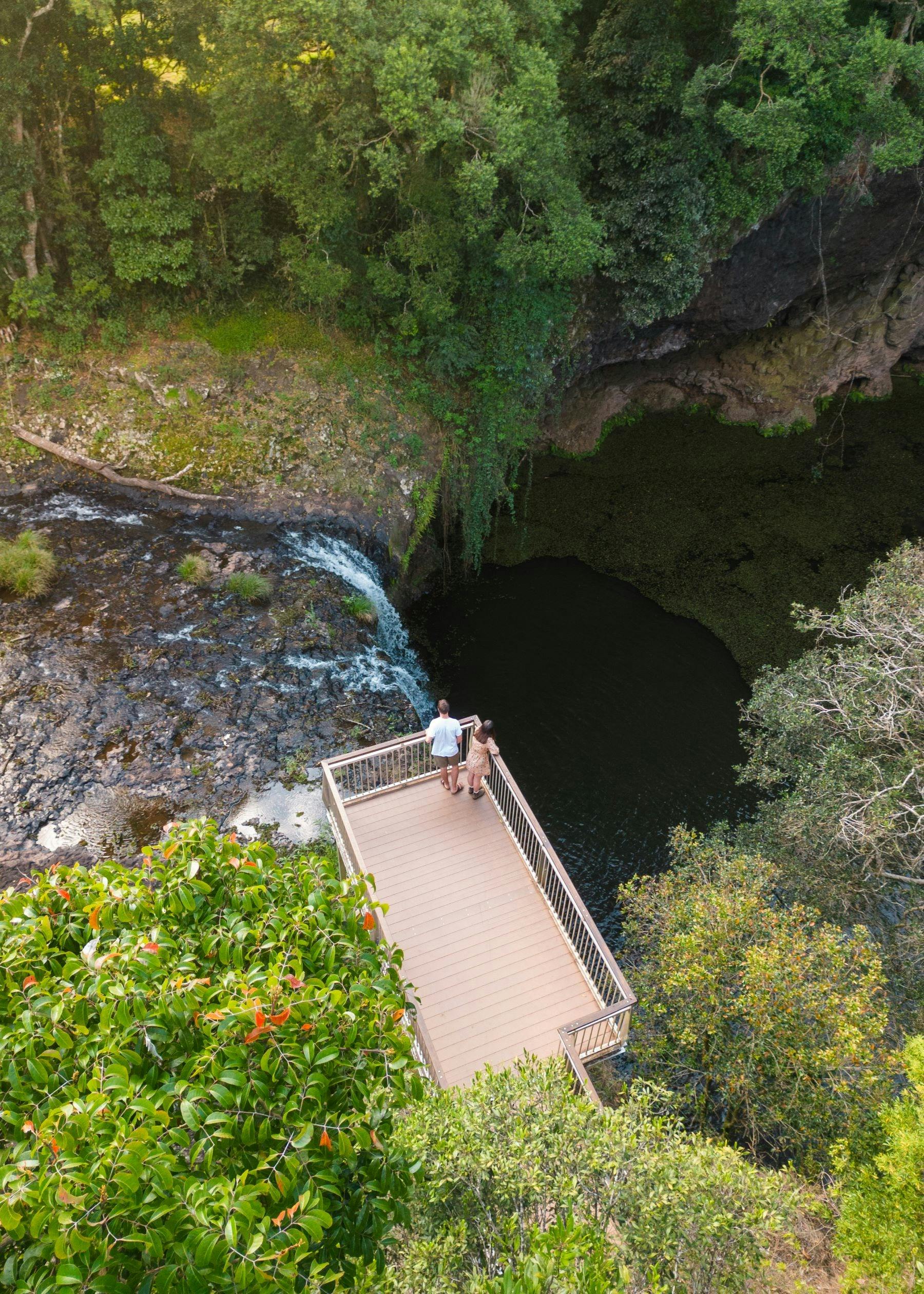 Overhead view of Killen Falls