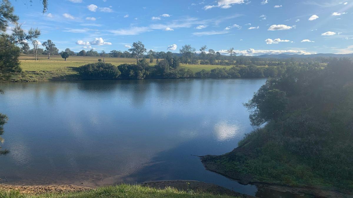 The beach. Where Big hill creek runs into the Clarence River