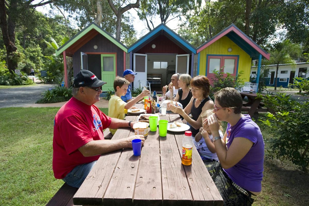 Bathing Boxes - Outdoor setting