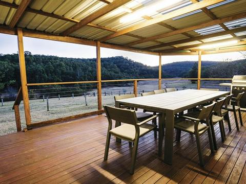 Undercover verandah at Big Yango House, Yengo National Park. Photo: Simone Cottrell/OEH