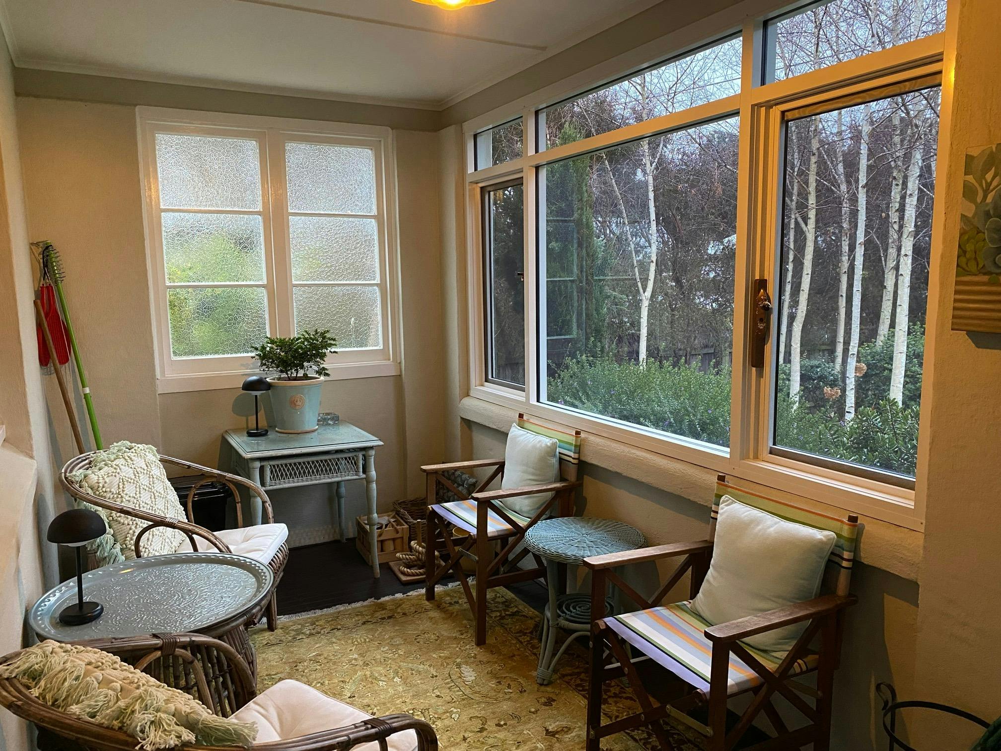 Enclosed front Veranda at 29