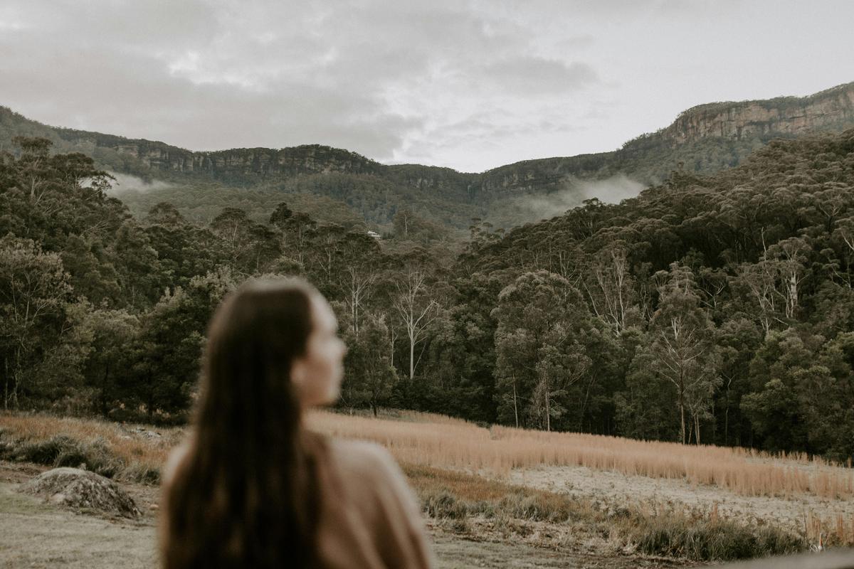 The view from the back deck at Aframe Kangaroo Valley