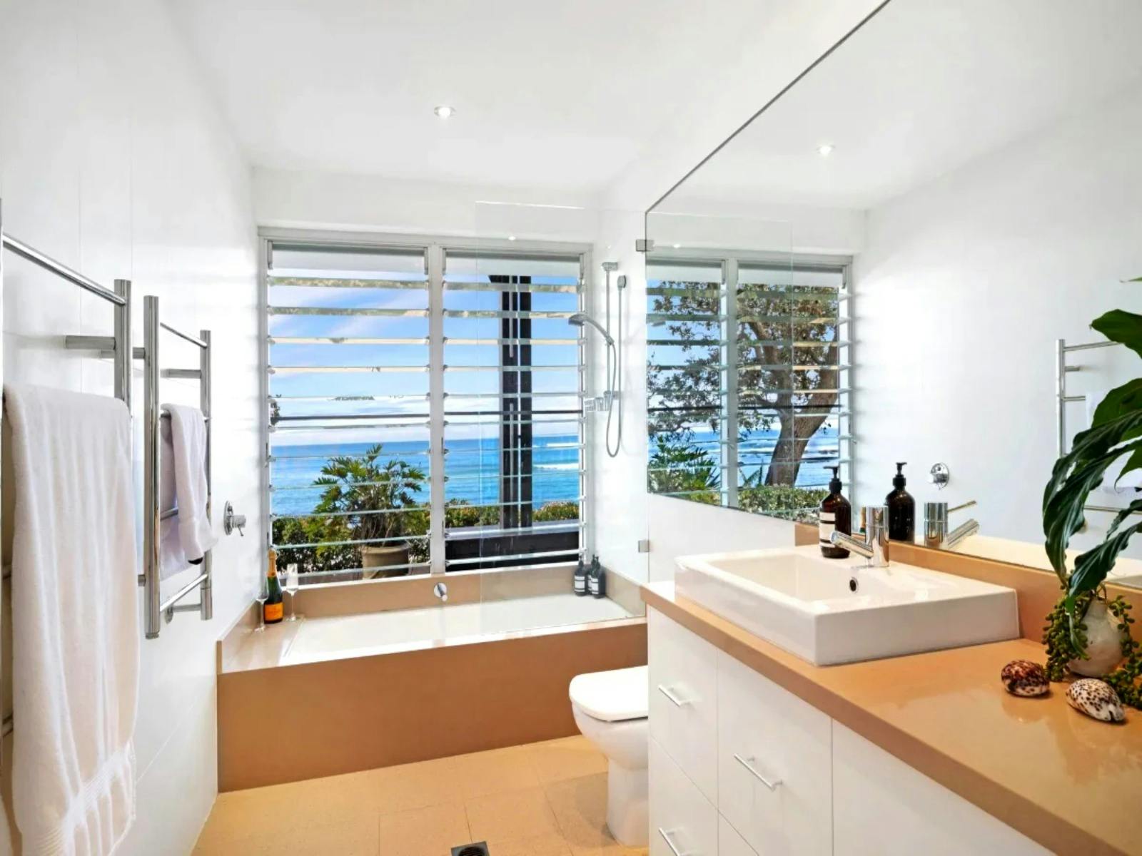 Elegant bathroom with high-end fixtures and sophisticated design